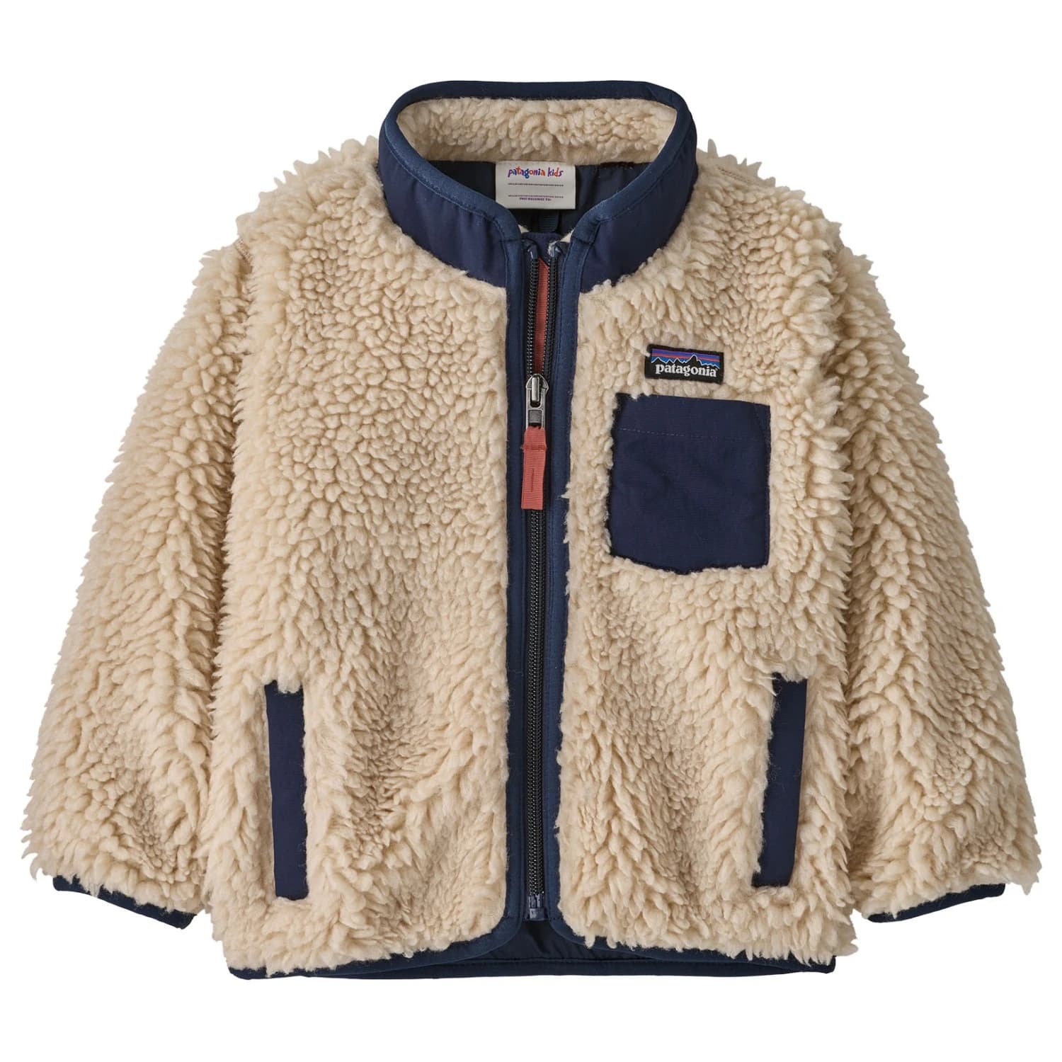 Детско поларено яке Patagonia Kid's Baby Retro-X Jacket Casual jacket - Dark Natural / New Navy