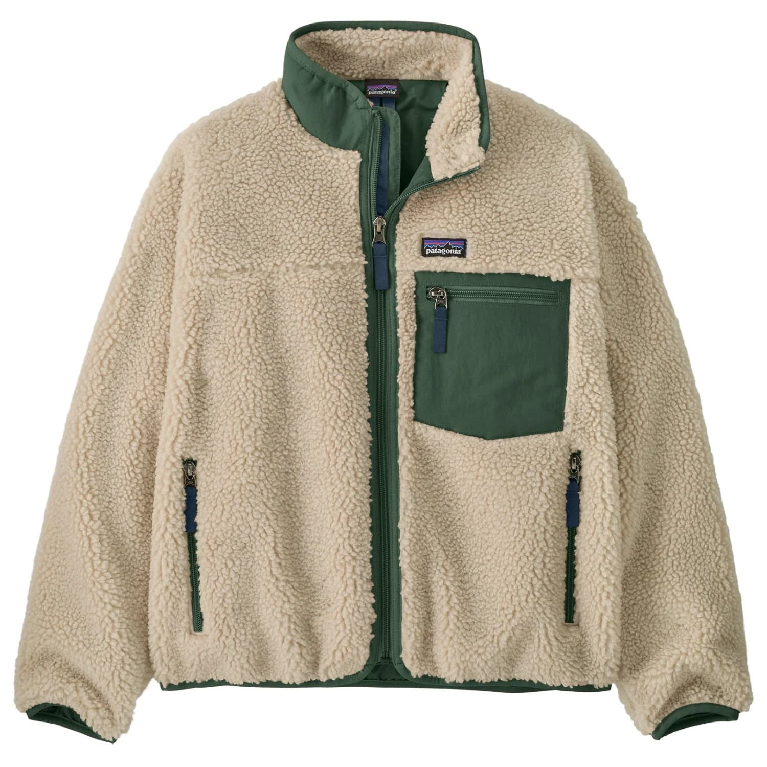 Детско поларено яке Patagonia Kid's Retro-X Jacket Casual jacket - Dark Natural / Canopy Green