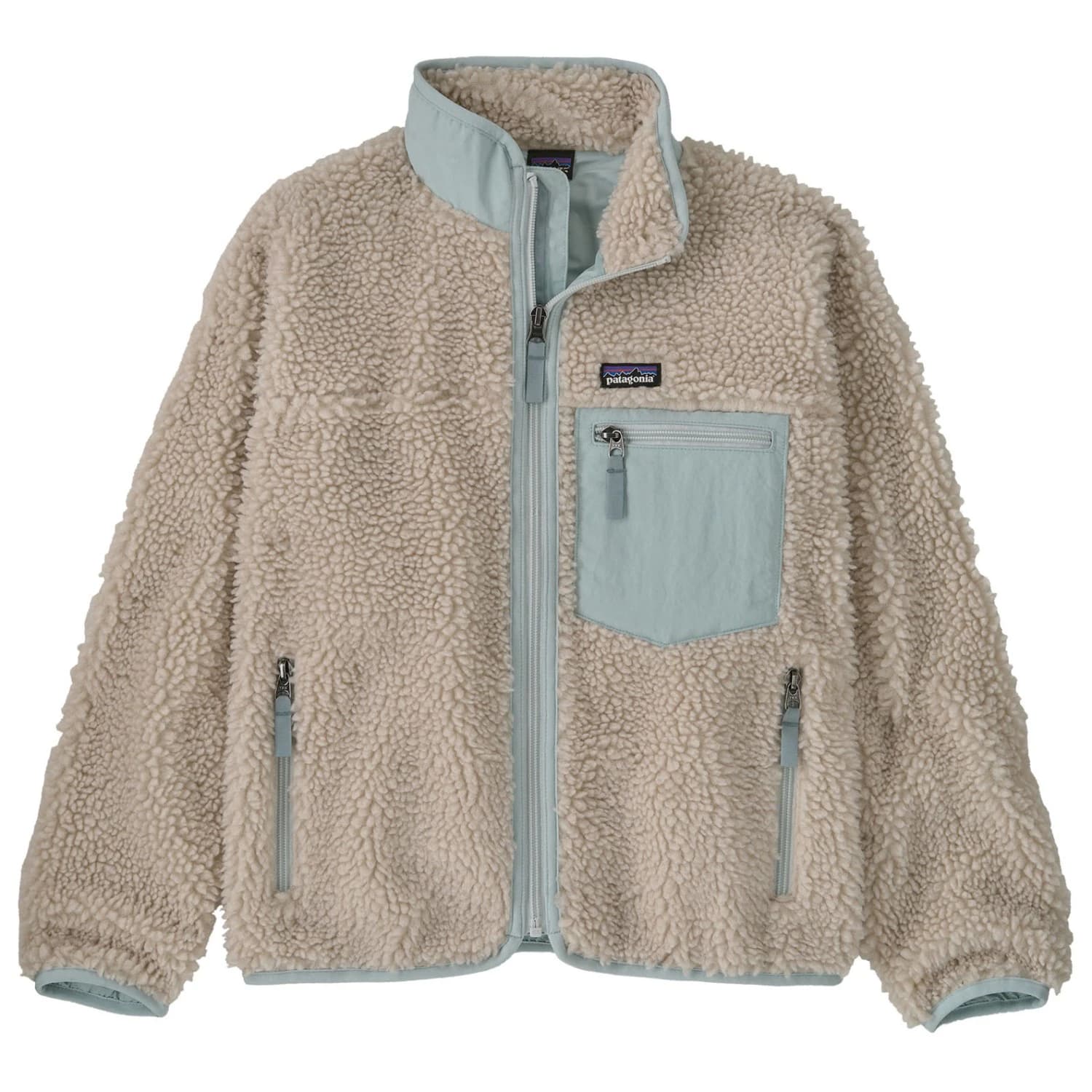 Детско поларено яке Patagonia Kid's Retro-X Jacket Casual jacket - Natural / Virtually Blue