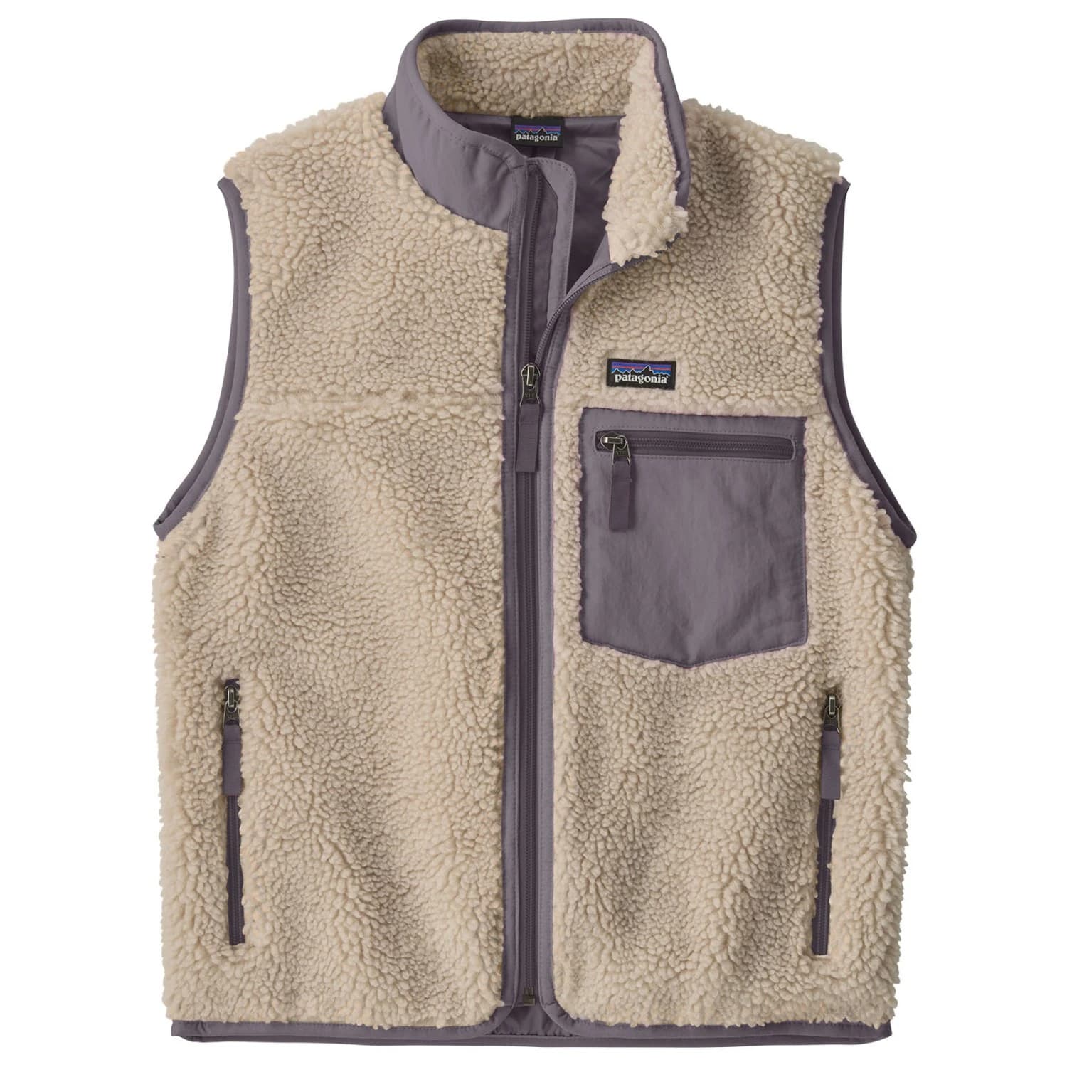 Детски поларен елек Patagonia Kid's Retro-X Vest Fleece vest - Natural / May Grey