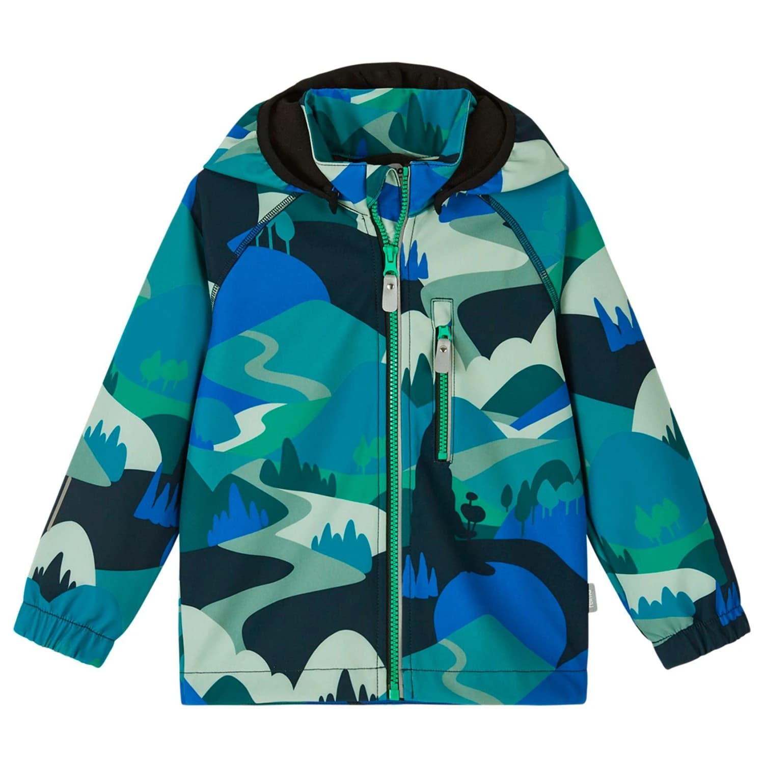 Детско софтшел яке Reima Kid's Vantti Softshell jacket - Sparkly Blue
