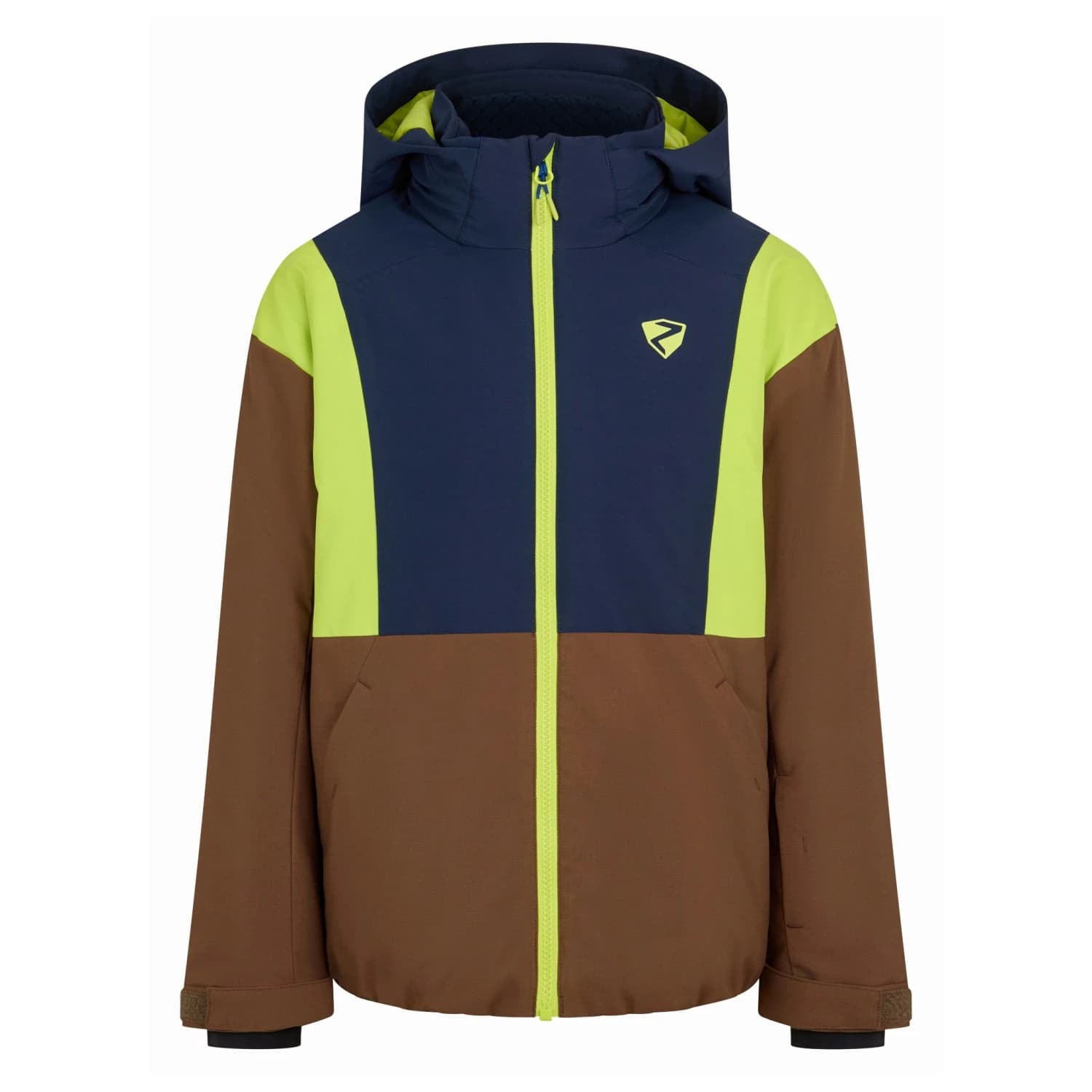 Детско ски яке Ziener Kid's Abbe-Z Ski jacket - Dark Chestnut Ripstop