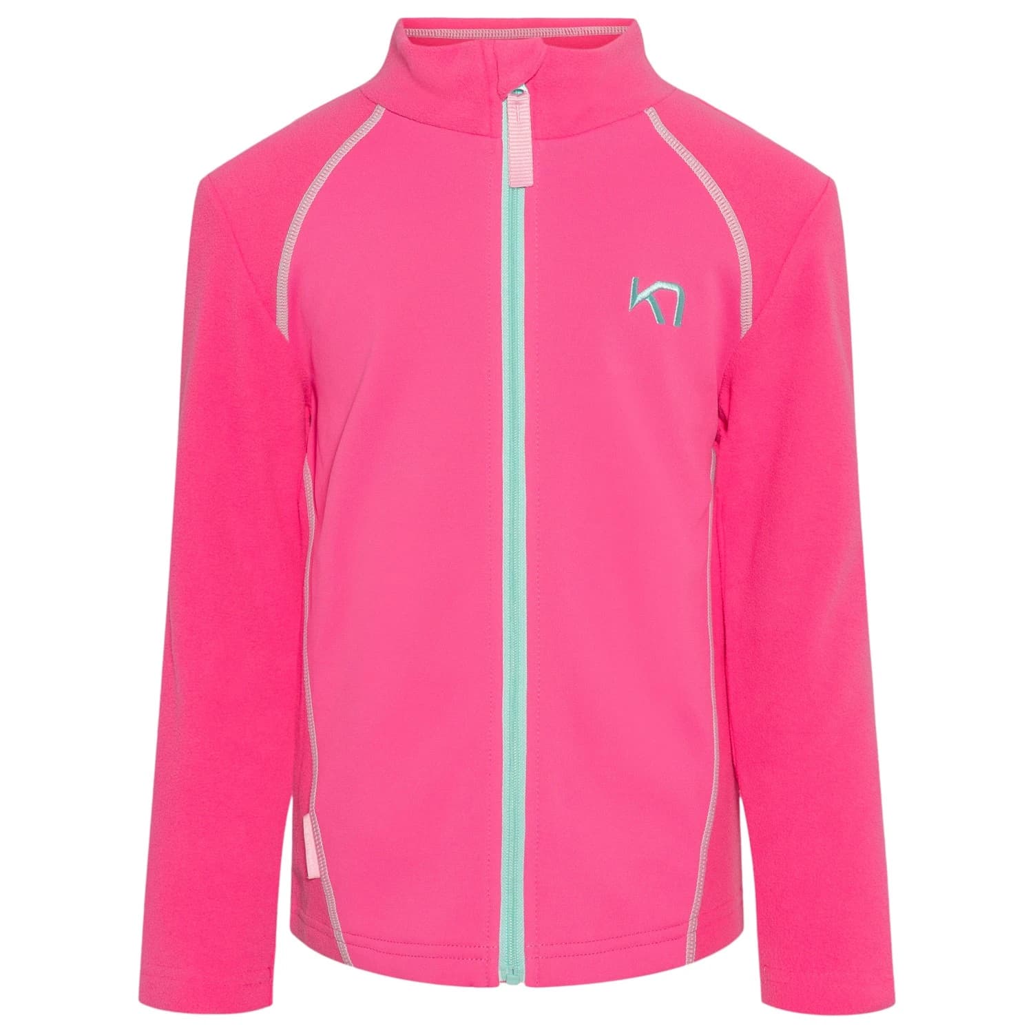 Детско поларено яке Kari traa Kid's Kari Full Zip Fleece Fleece jacket - Bright Pink