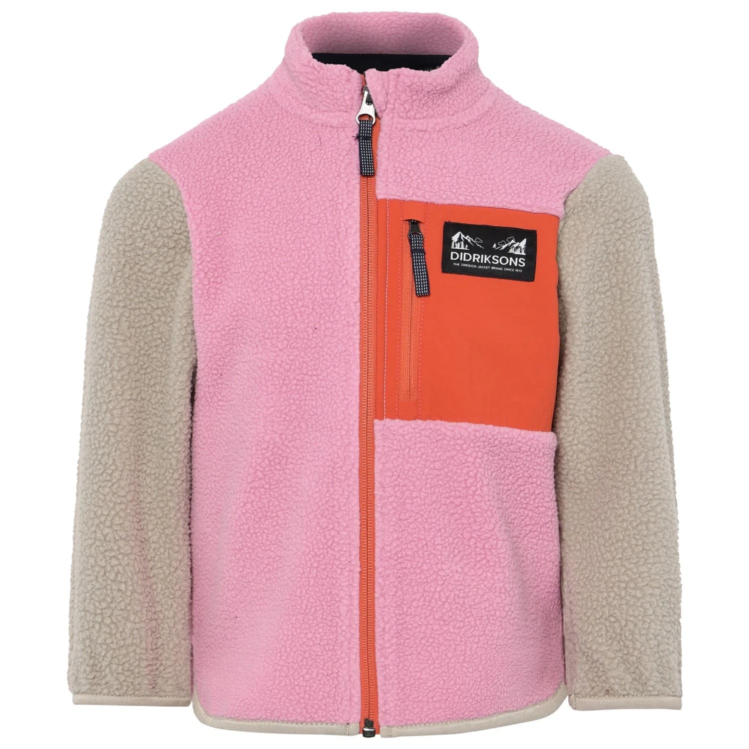 Детско поларено яке Didriksons Kid's Anten Fullzip Fleece jacket - Light Heather Pink