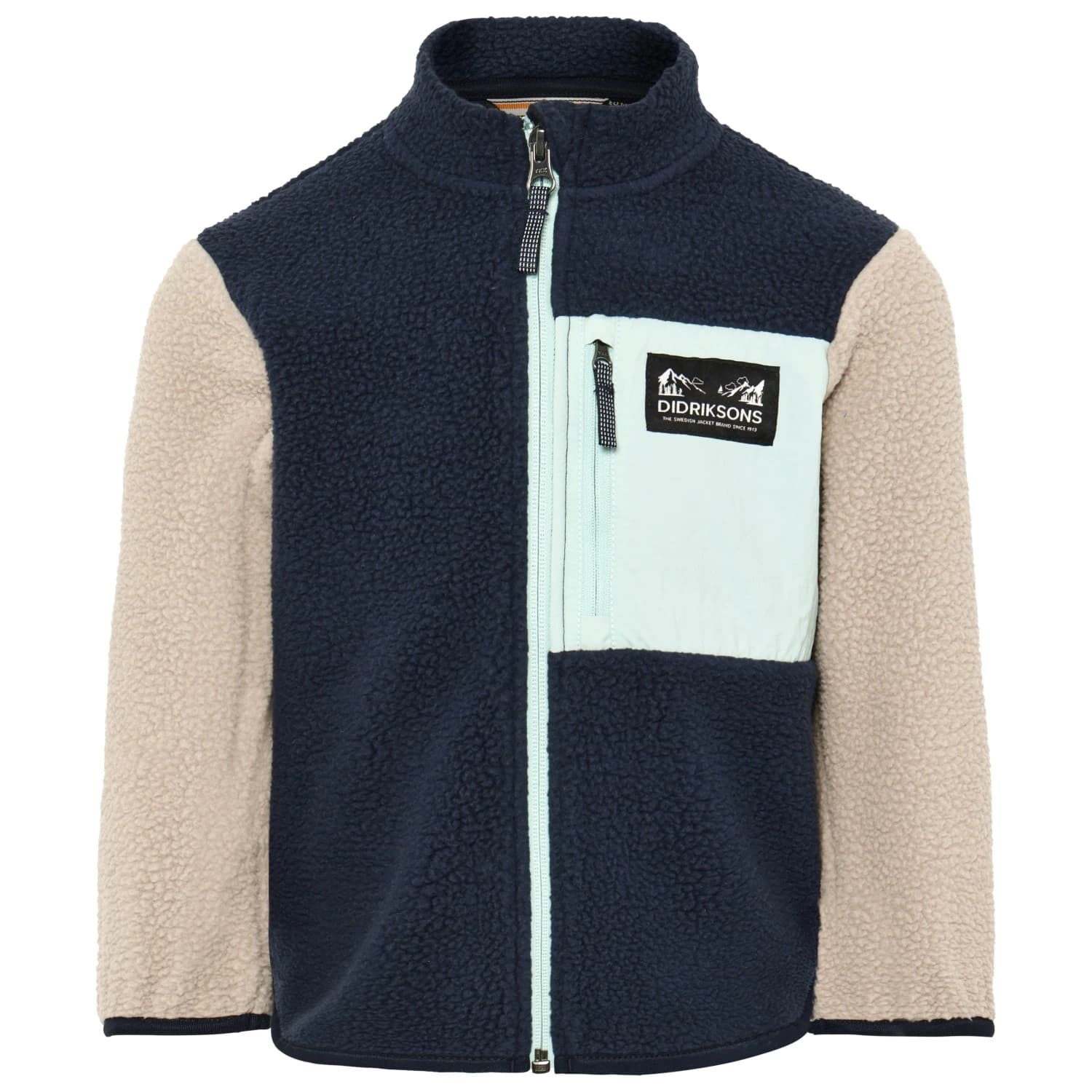 Детско поларено яке Didriksons Kid's Anten Fullzip Fleece jacket - Ocean Mint