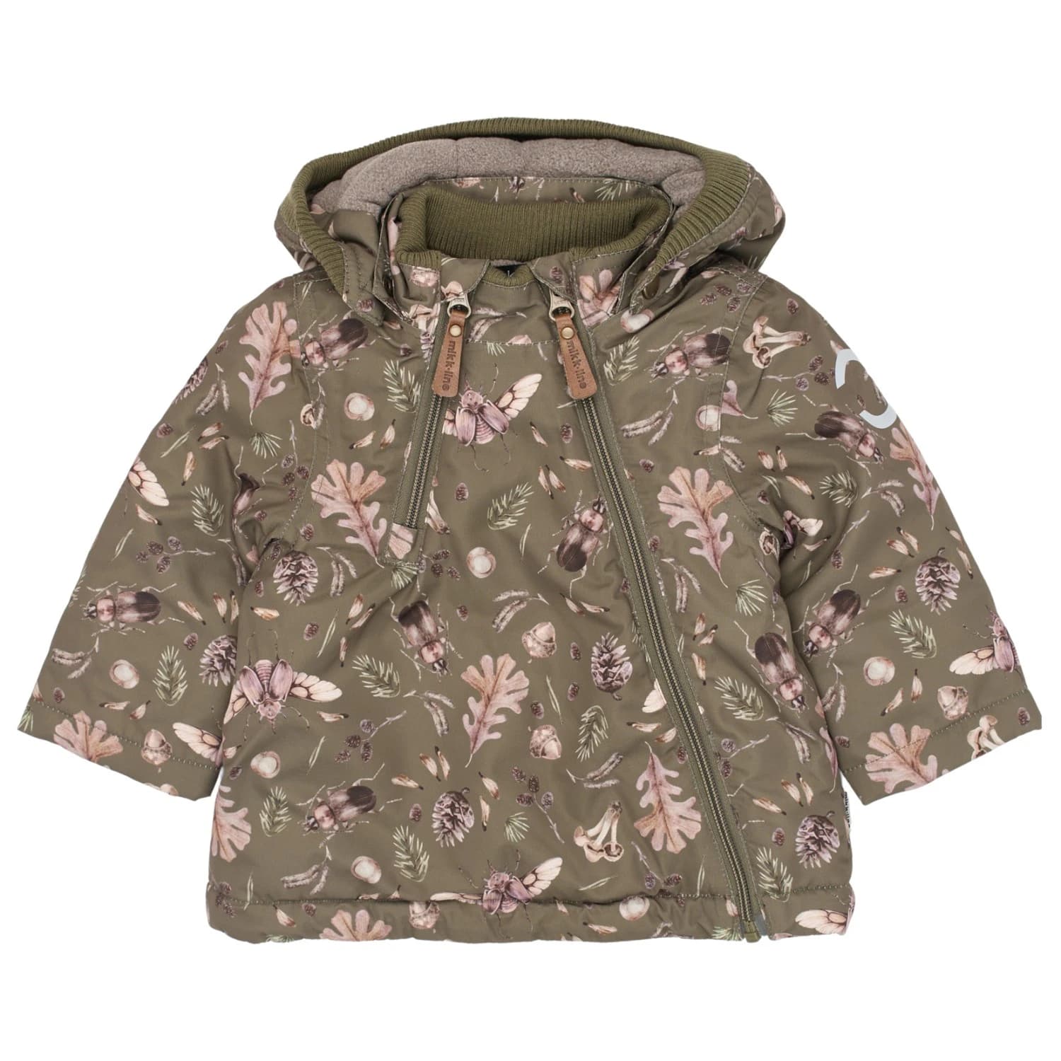 Зимно яке Mikk-Line Polyester Baby Jacket AOP Winter jacket - Burnt Olive