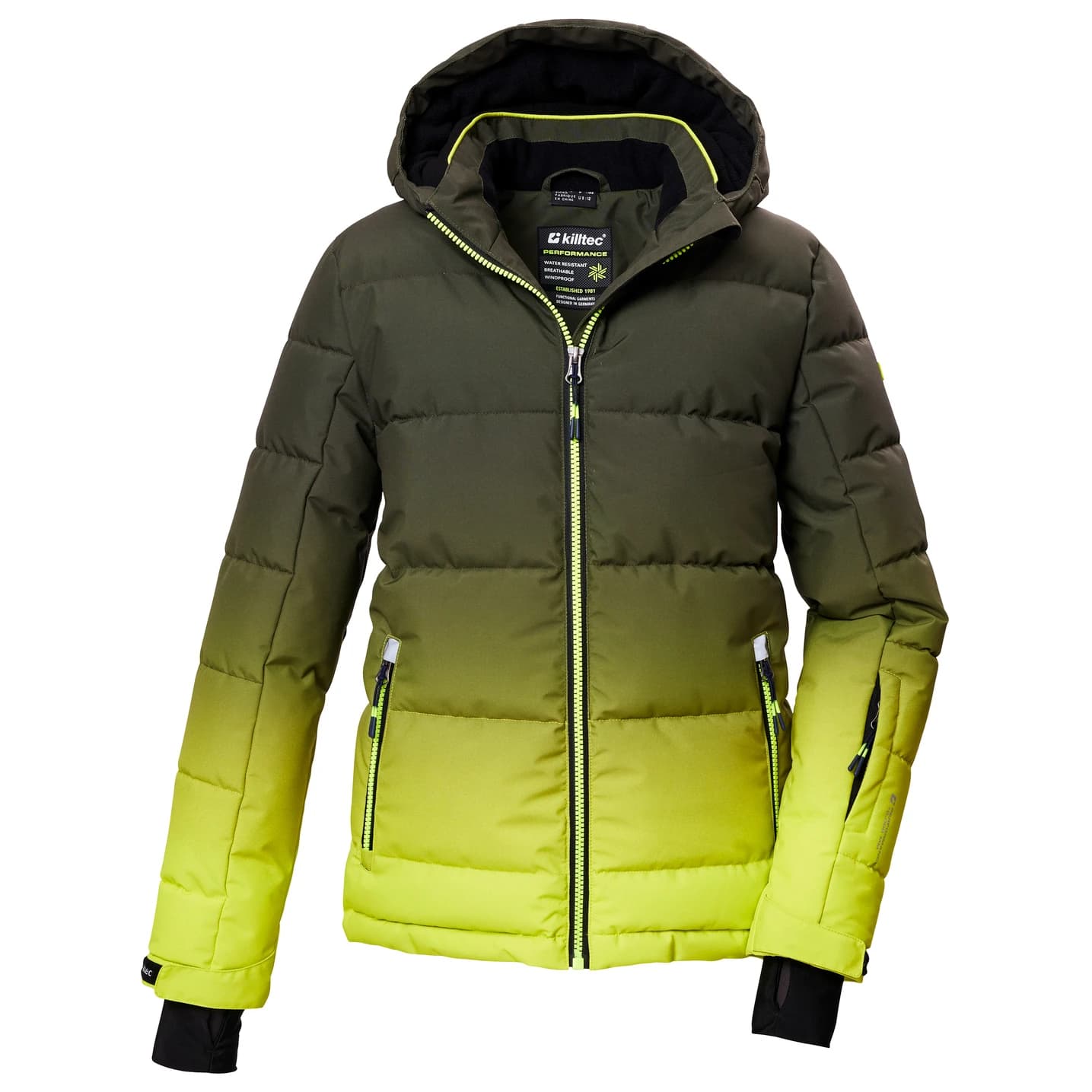 Ски яке killtec Boy's KSW 382 Ski Qltd Jacket Ski jacket - Lime