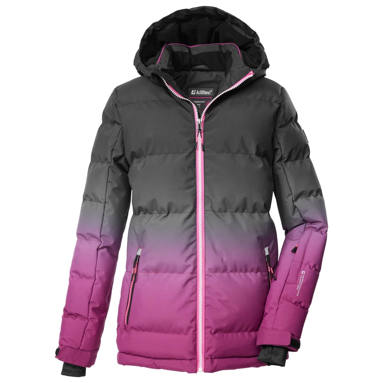 Ски яке killtec Girl's KSW 330 Ski Qltd Jacket Ski jacket - Dark Raspberry