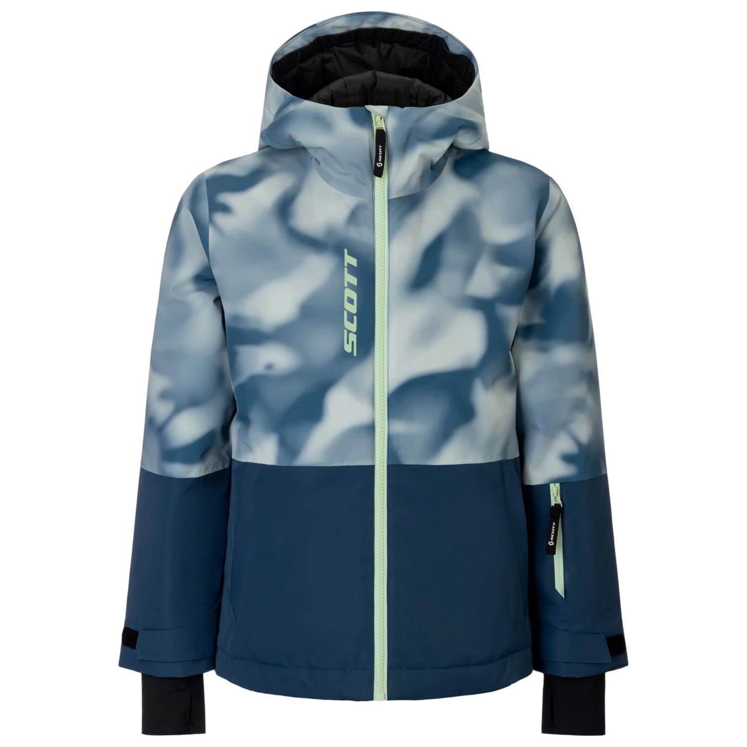 Детско ски яке Scott Kid's Junior Ultimate Dryo Ski jacket - Duskblue Print / Dusk Blue