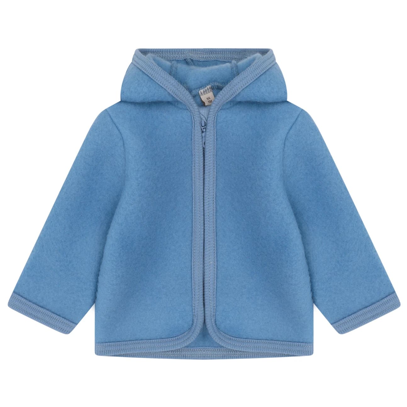 Детско вълнено яке Huttelihut Kid's Jacket Ears Wool Fleece Merino jacket - Windward Blue