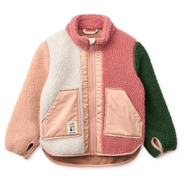 Детско поларено яке LIEWOOD Kid's Noam Pile Jacket Fleece jacket - Dusty Rose Multi Mix