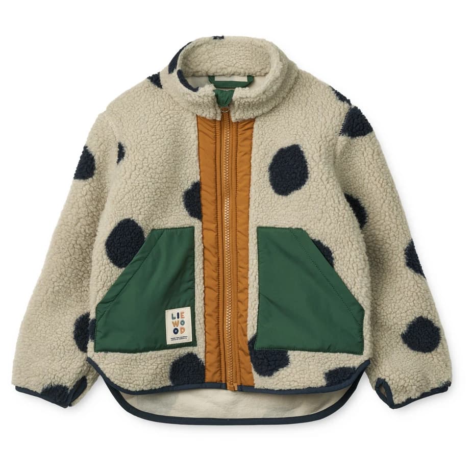 Детско поларено яке LIEWOOD Kid's Noam Pile Jacket Fleece jacket - Spot Dots / Mist