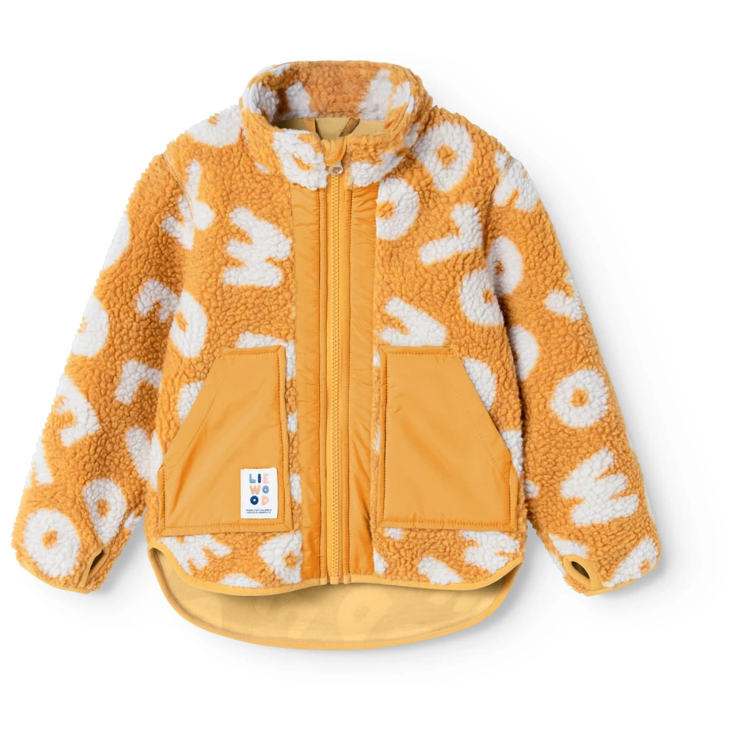 Детско поларено яке LIEWOOD Kid's Noam Pile Jacket Fleece jacket - Letters / Yuzu