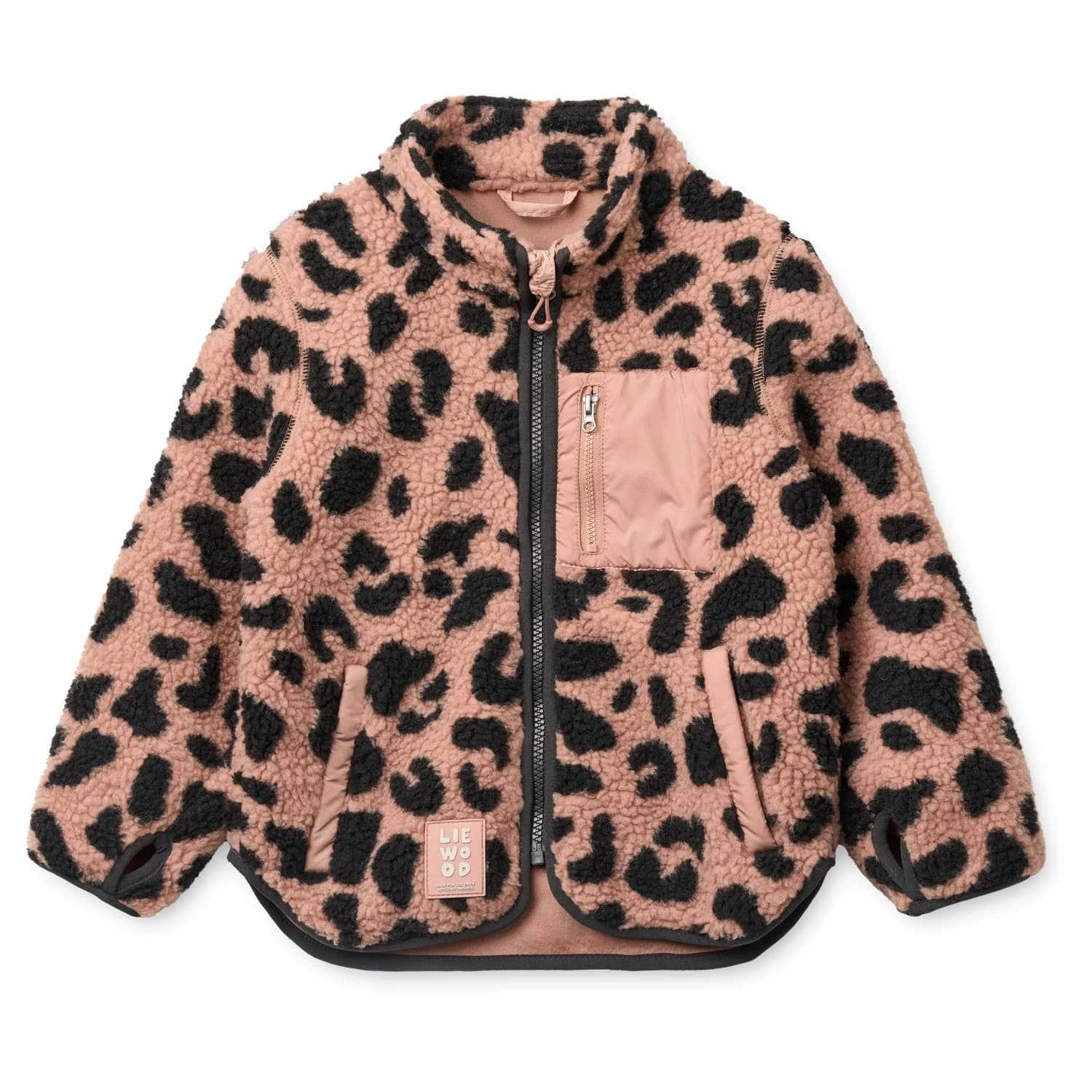 Детско поларено яке LIEWOOD Kid's Nolan Pile Jacket Fleece jacket - Mega Leo / Pale Tuscany