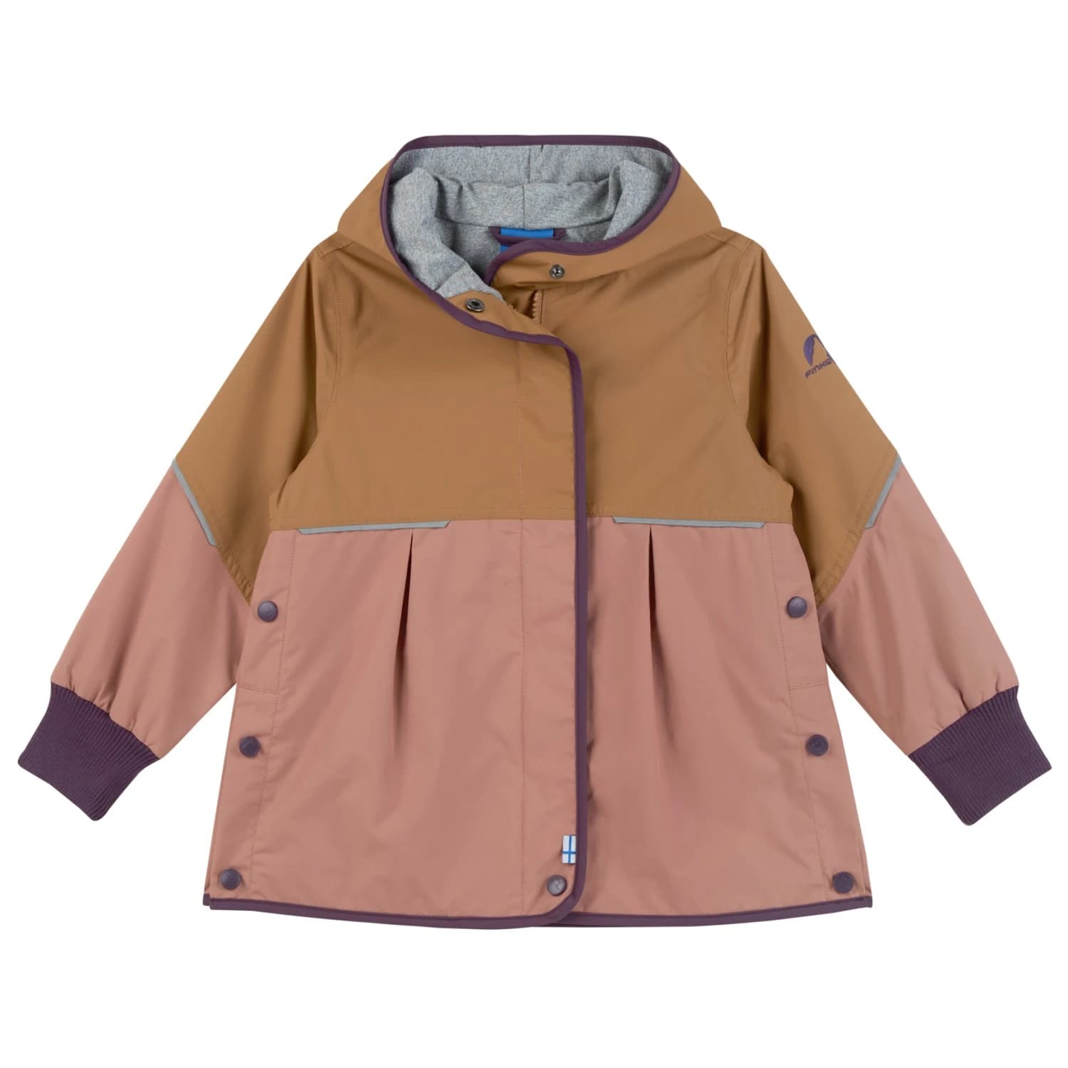 Детско водоустойчиво яке Finkid Kid's Kaunis Move Waterproof jacket - Almond / Plum
