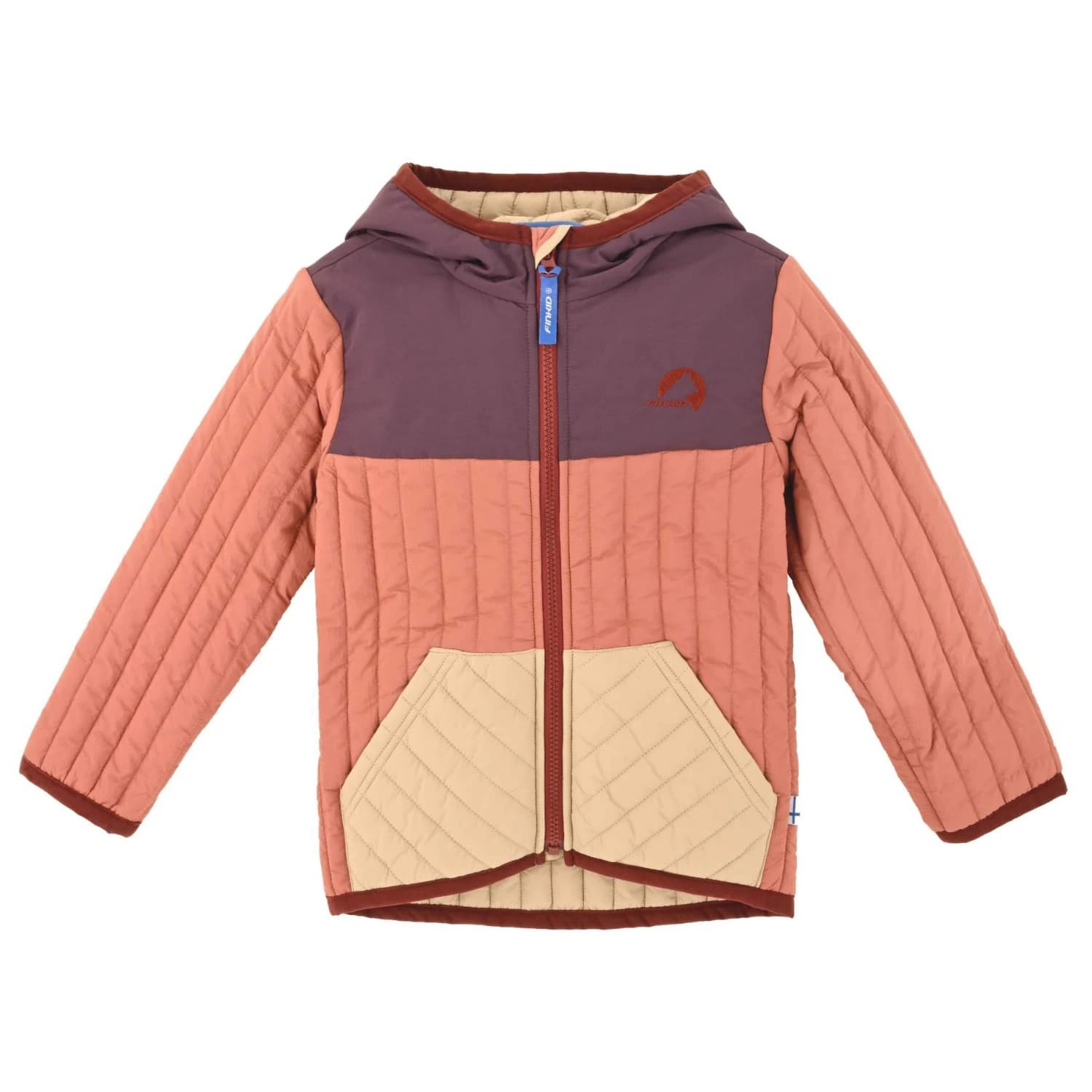 Детско синтетично яке Finkid Kid's Tonttu Air Synthetic jacket - Plum / Cranberry