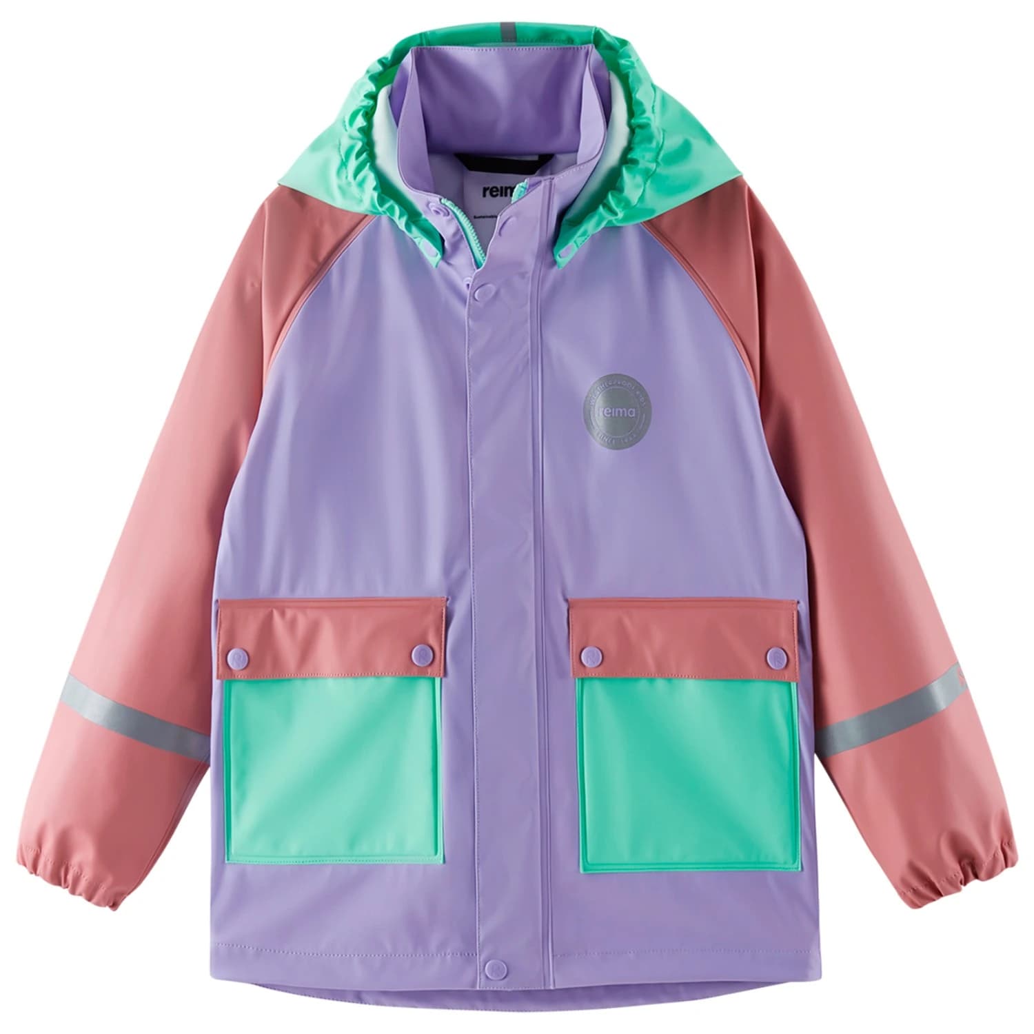 Детско водоустойчиво яке Reima Kid's Suihku Waterproof jacket - Blooming Lilac