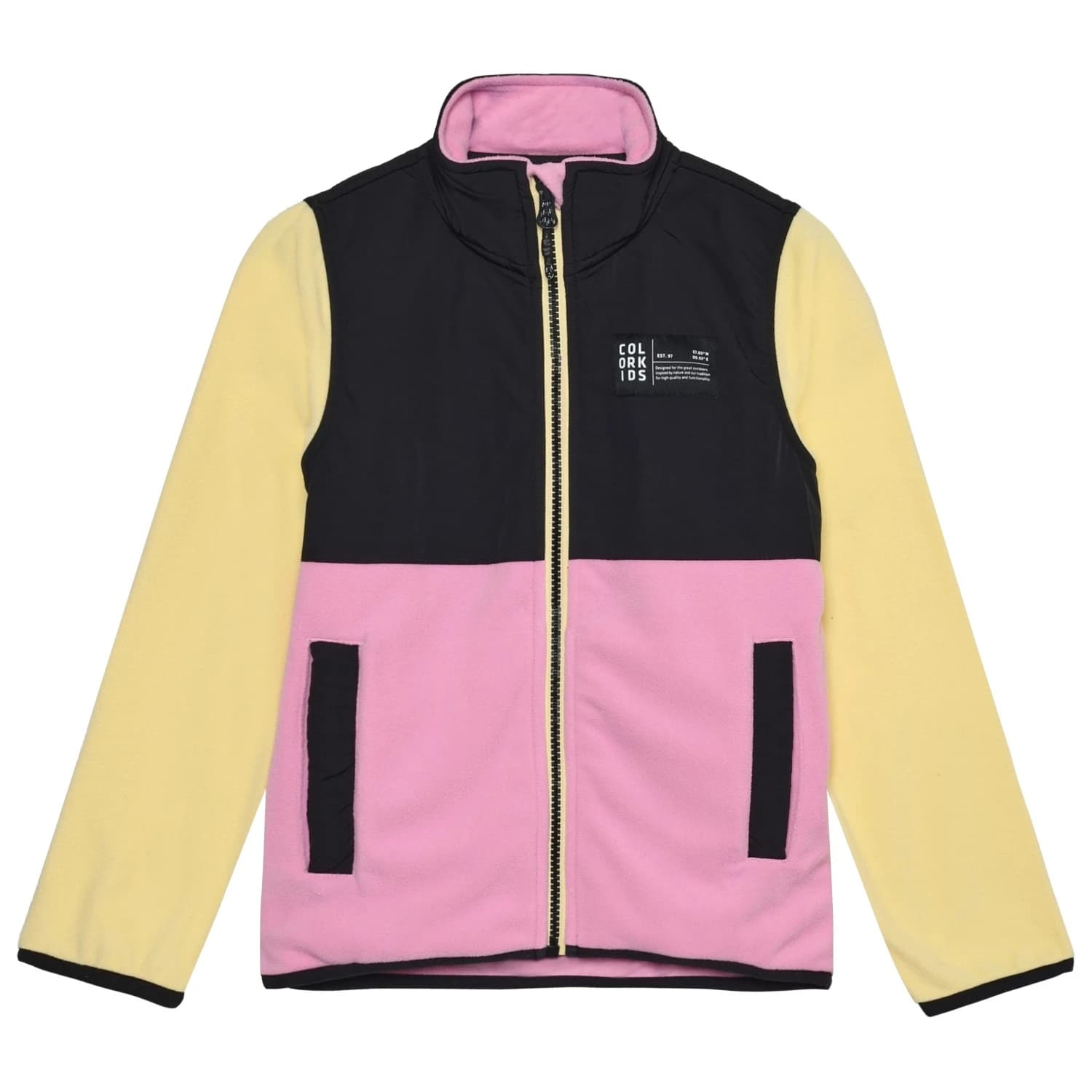 Детско поларено яке Color Kids Kid's Fleece Jacket - Begonia Pink