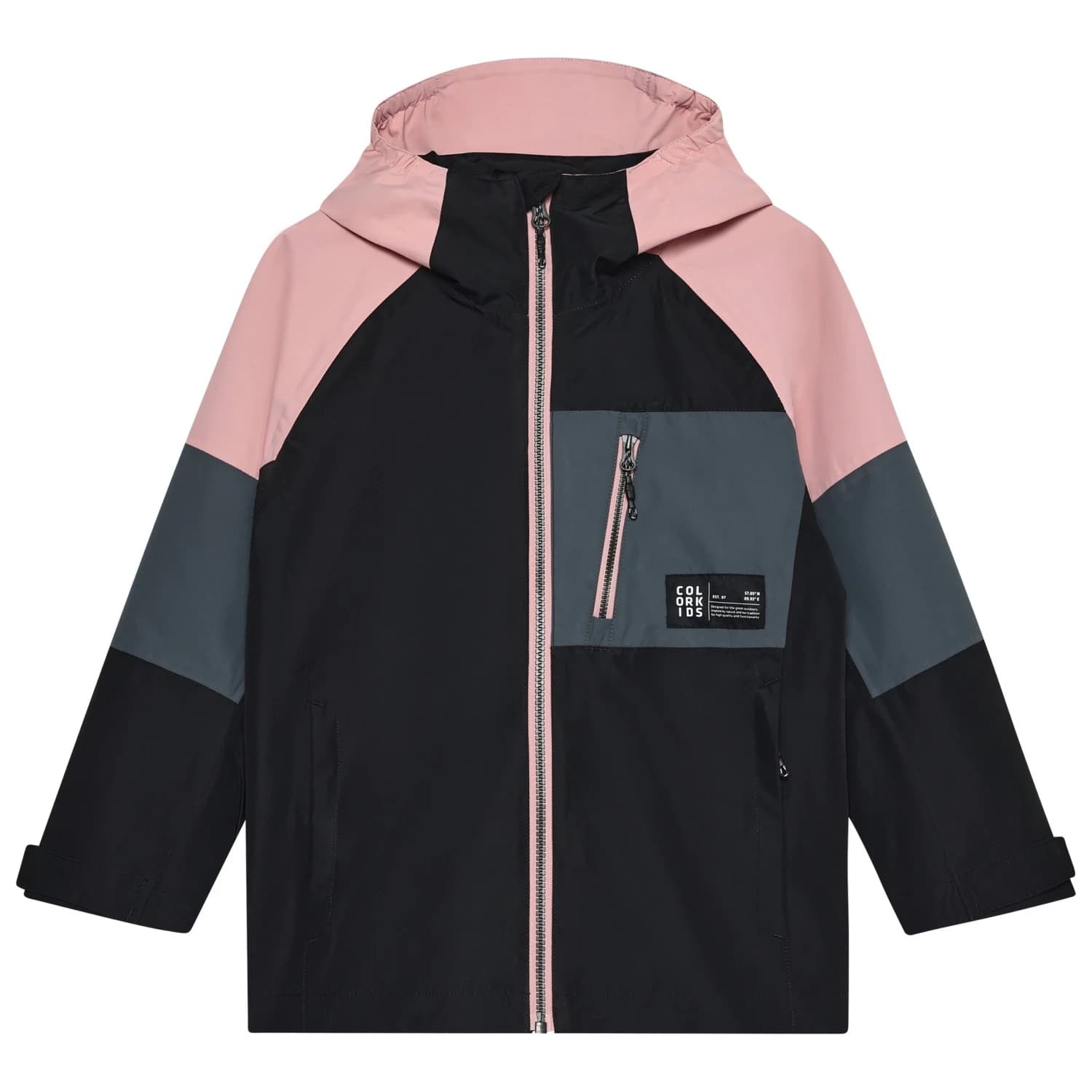 Детско водоустойчиво яке Color Kids Kid's Junior Jacket Colorblock Waterproof jacket - Black