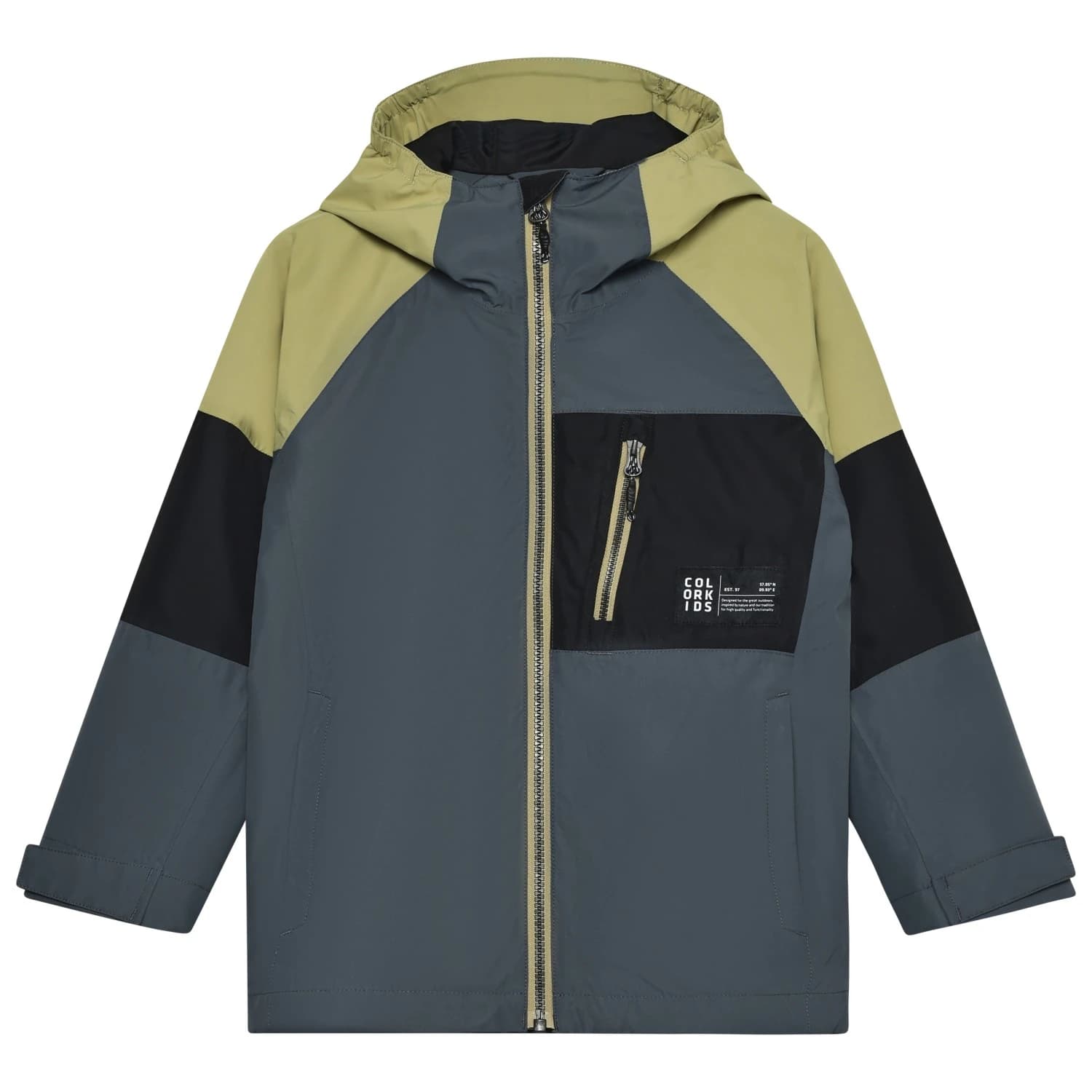 Детско водоустойчиво яке Color Kids Kid's Junior Jacket Colorblock Waterproof jacket - Turbulence