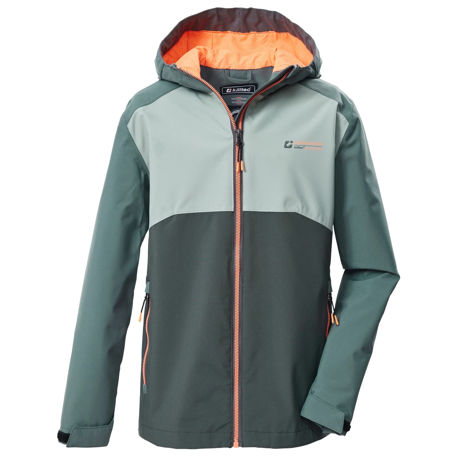 Детско водоустойчиво яке Killtec Kid's Kos 147 Waterproof jacket - Naturgrün