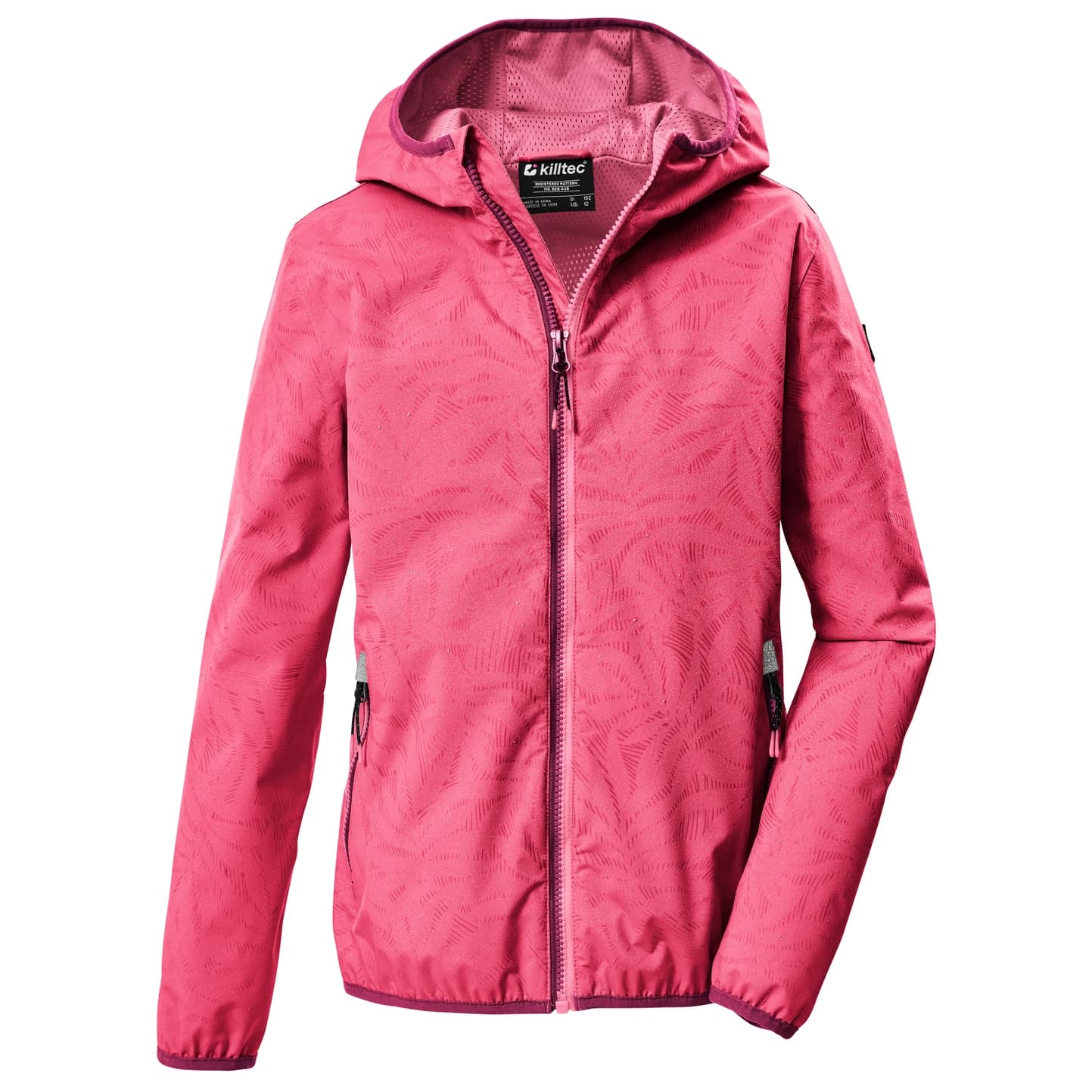 Детско водоустойчиво яке Killtec Kid's Kos 156 Waterproof jacket - Dunkelpink