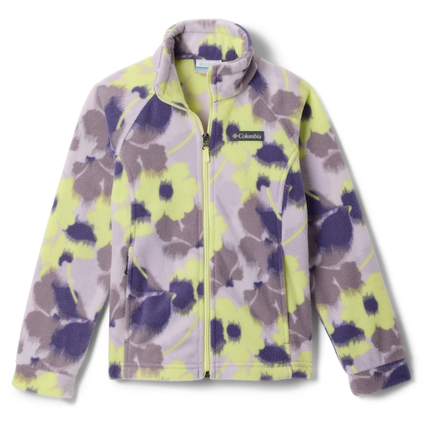 Детско поларено яке Columbia Kid's Benton Springs II Printed Fleece Fleece jacket - Shale Purple Ikatbloom