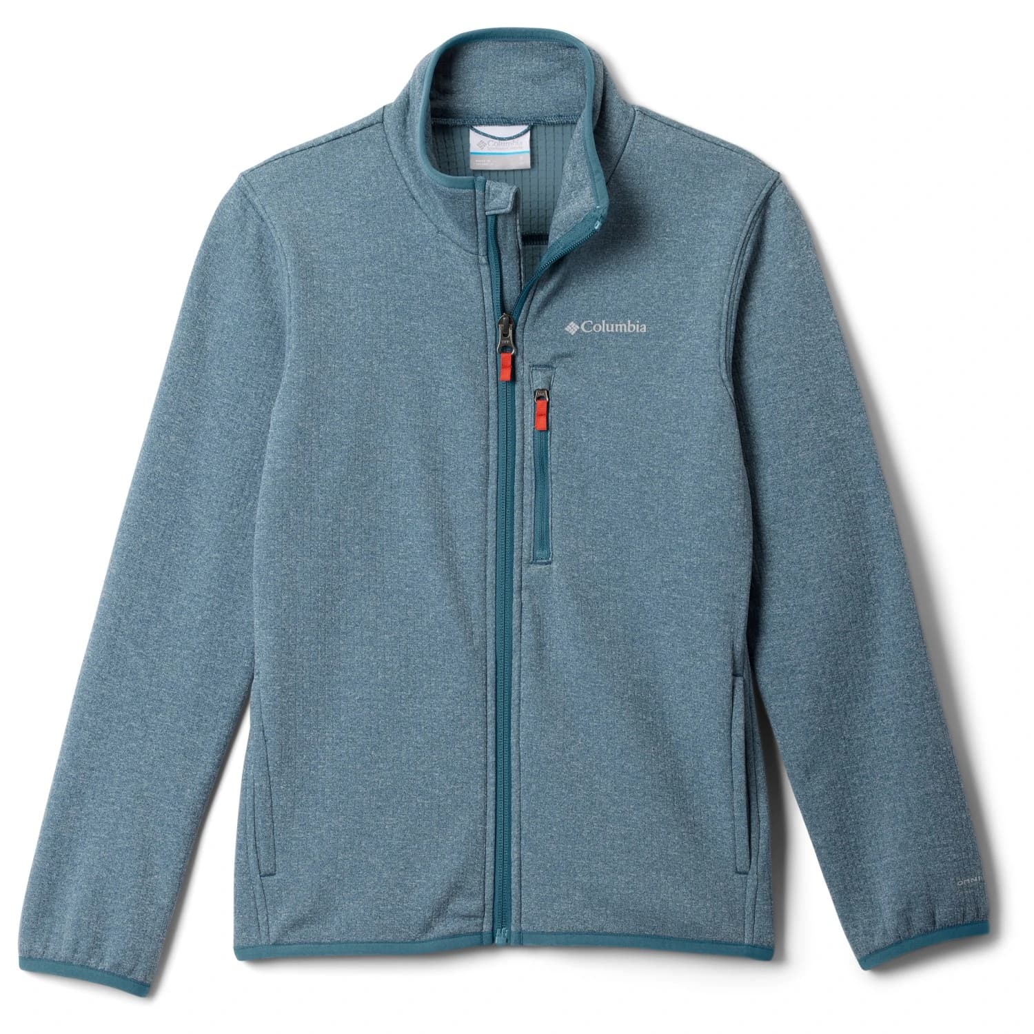 Детско поларено яке Columbia Kid's Essential Hike Grid Fleece Full Zip Fleece jacket - Everblue