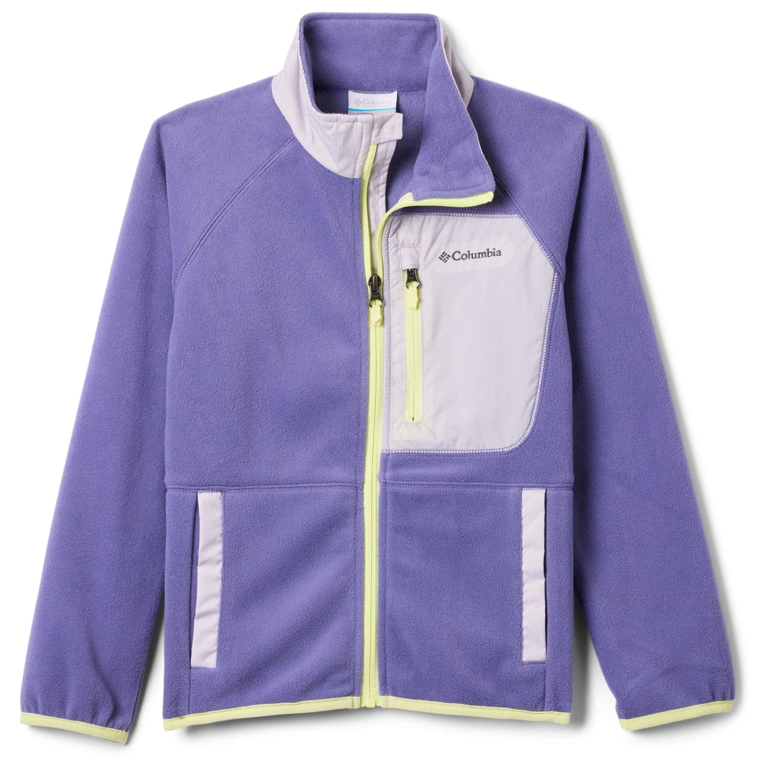 Детско поларено яке Columbia Kid's Fast Trek V Full Zip Fleece jacket - Stormwatch / Lavender Pearl