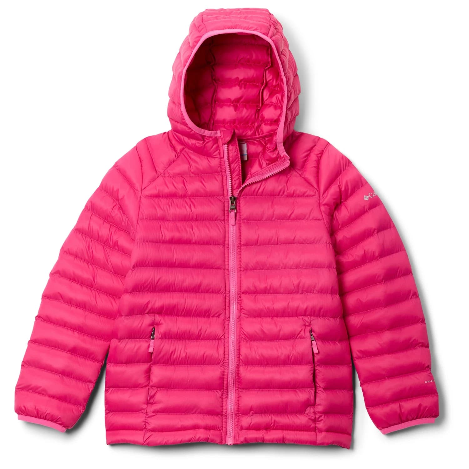 Детско синтетично яке Columbia Kid's Powder Pass Hooded Jacket Synthetic jacket - Guava Pink