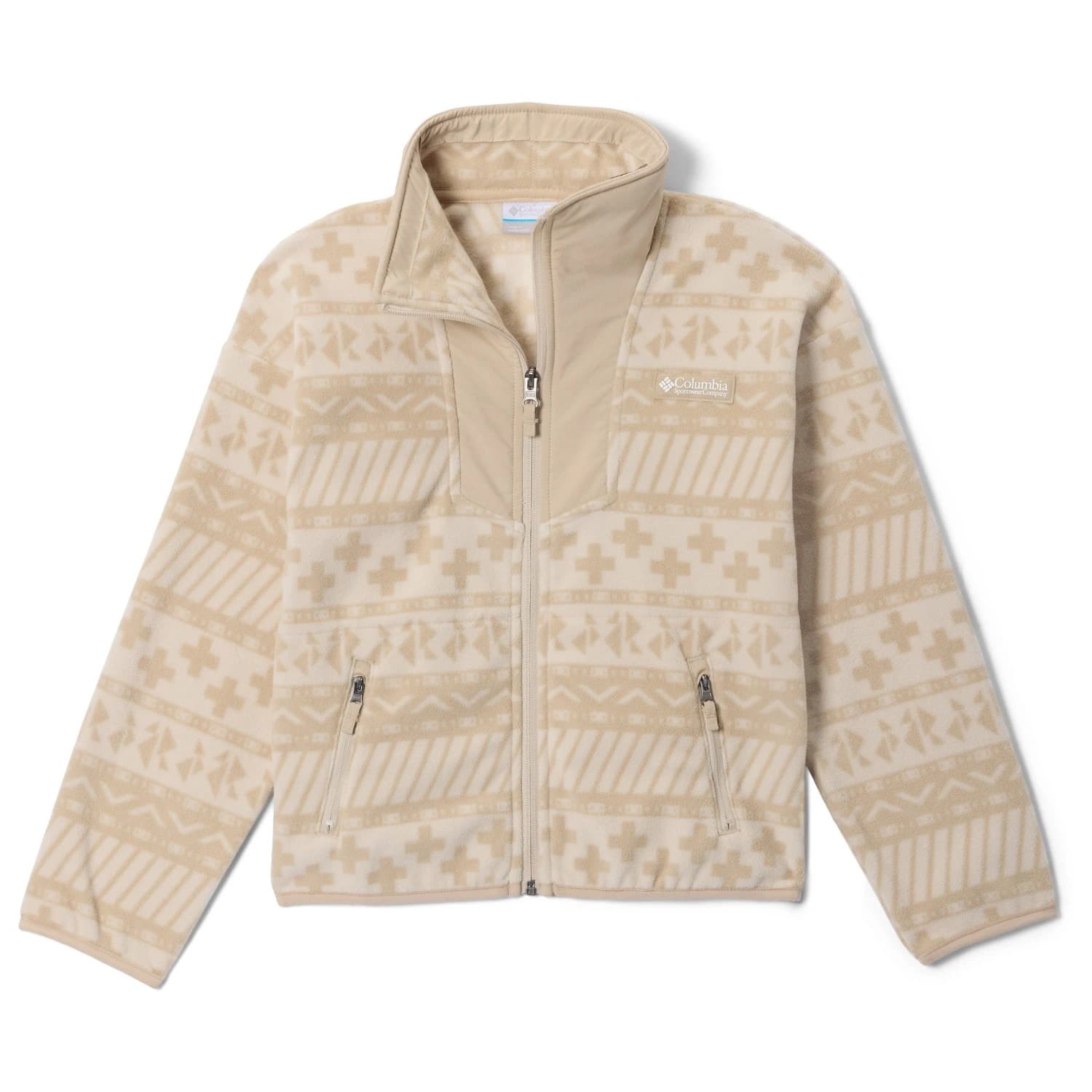 Детско поларено яке Columbia Kid's Sequoia Grove Printed Full Zip Fleece Fleece jacket - Ancient Fossil / Wizard Island