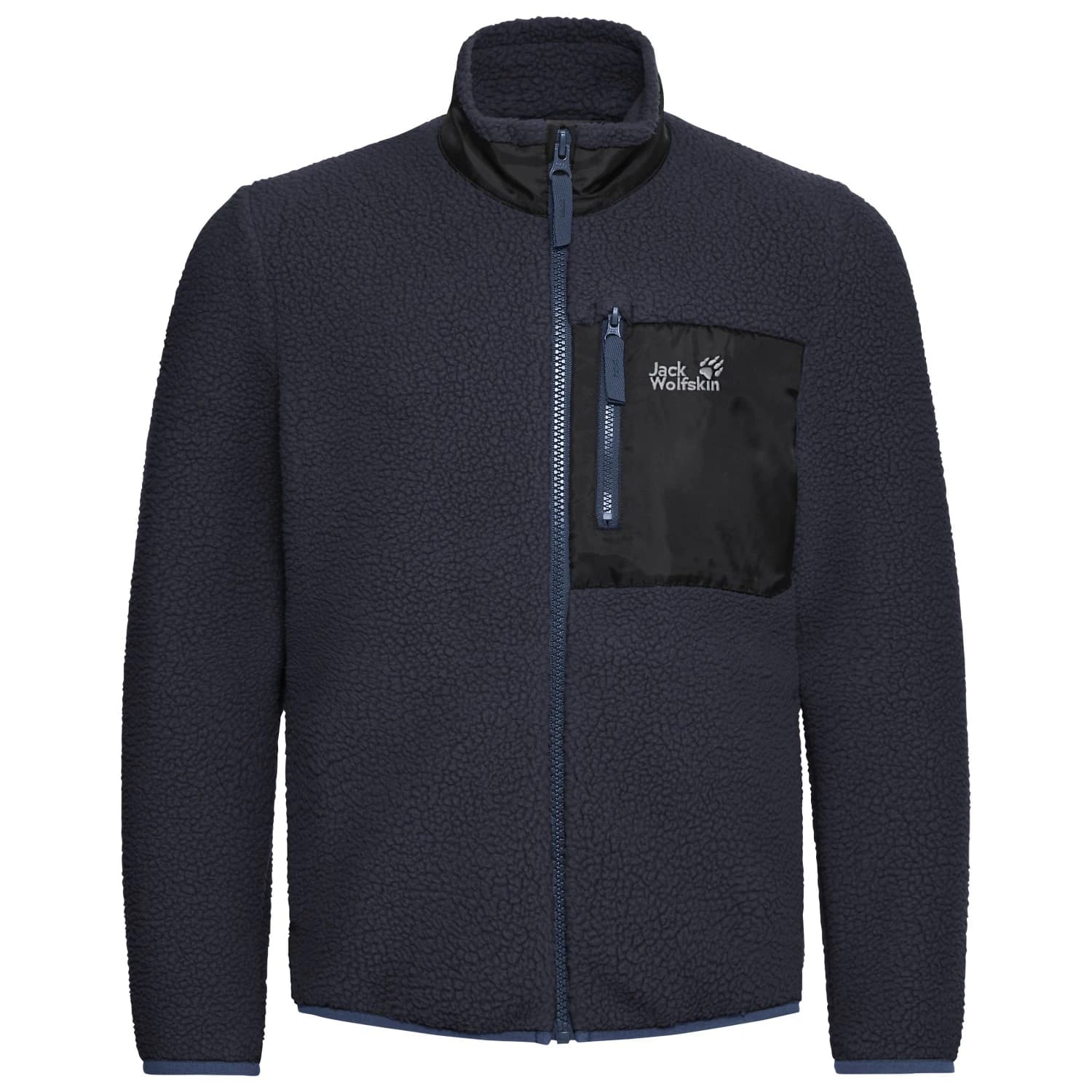 Детско поларено яке Jack Wolfskin Kid's Lite Curl Fullzip Fleece jacket - Dark Navy