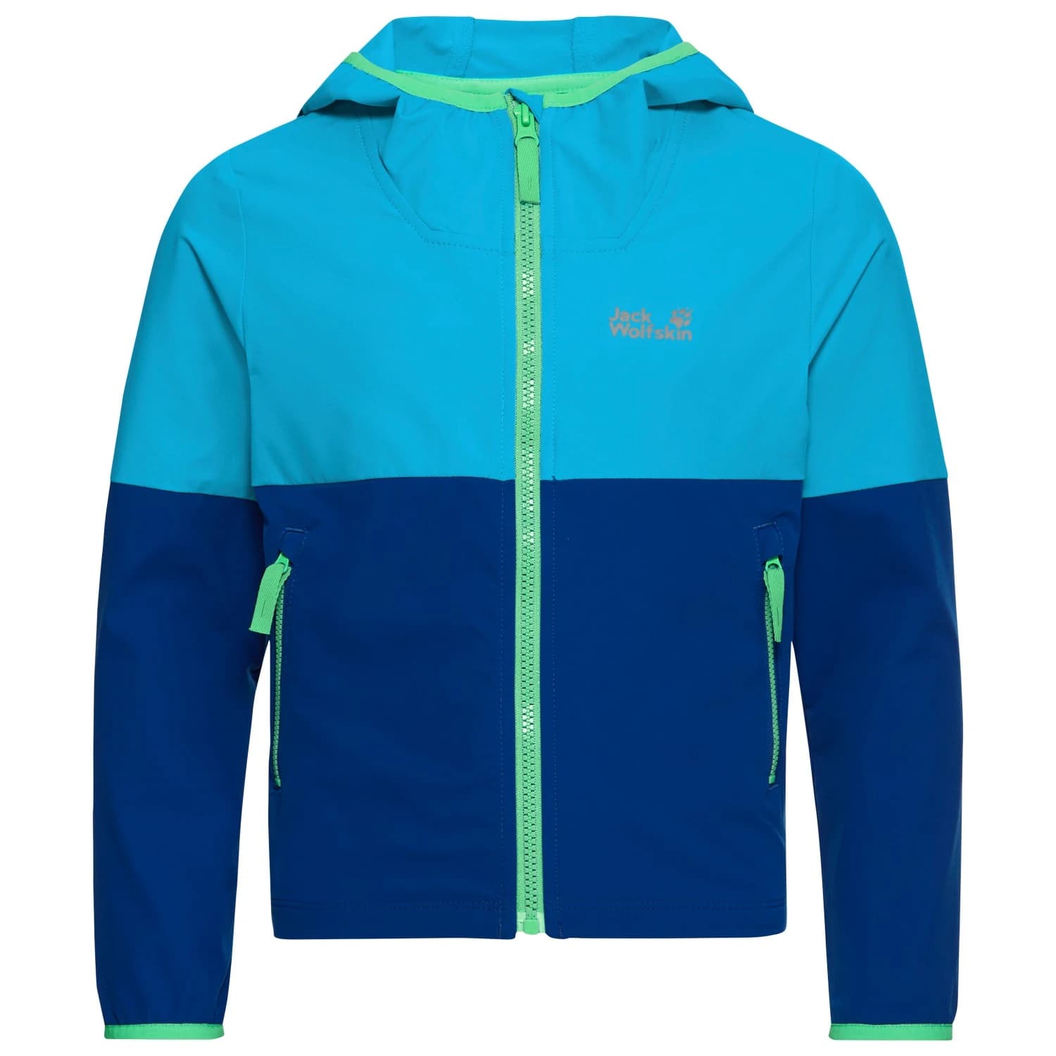 Детско софтшел яке Jack Wolfskin Kid's Sandbird Hooded Jacket Softshell jacket - Empire Blue