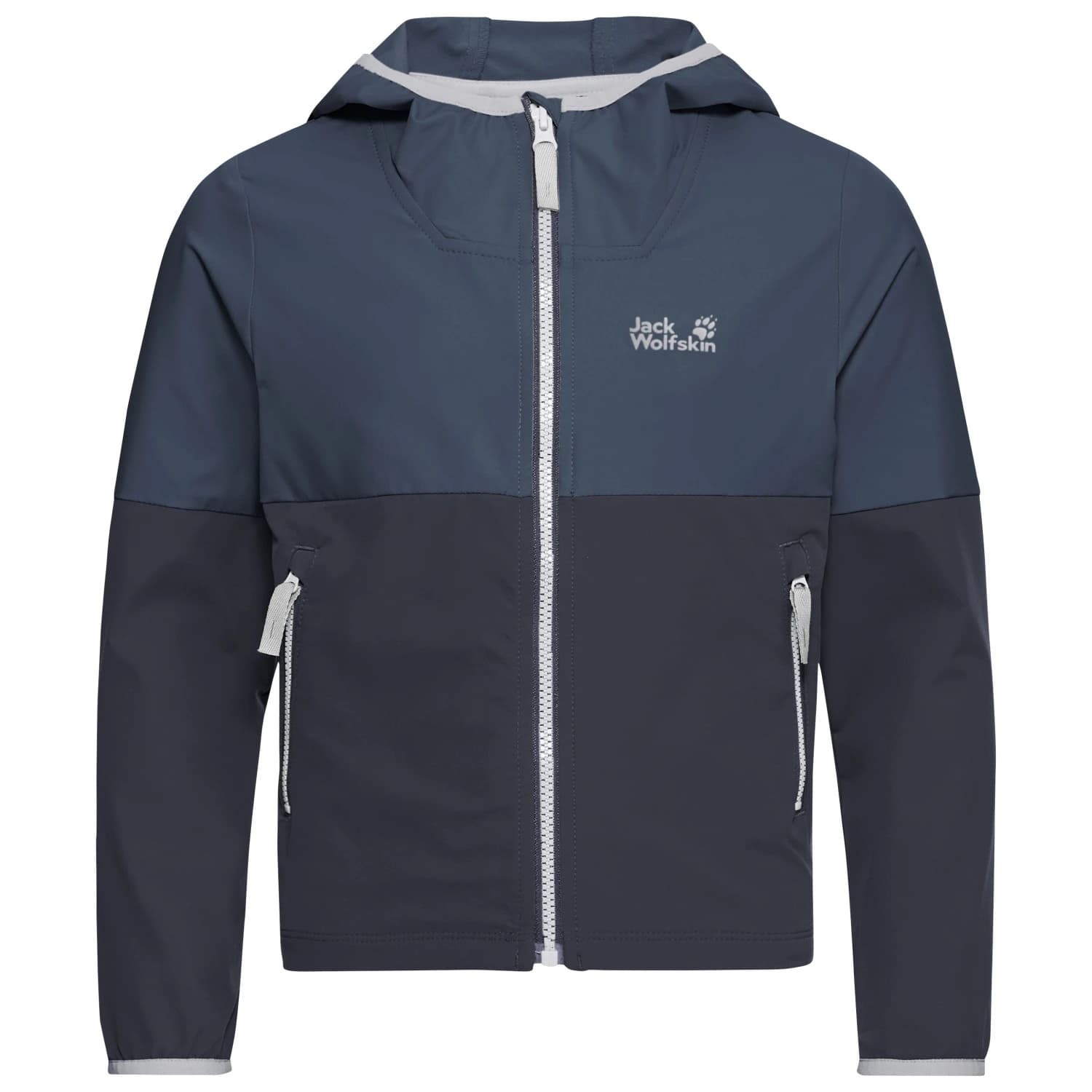 Детско софтшел яке Jack Wolfskin Kid's Sandbird Hooded Jacket Softshell jacket - Midnight Sky