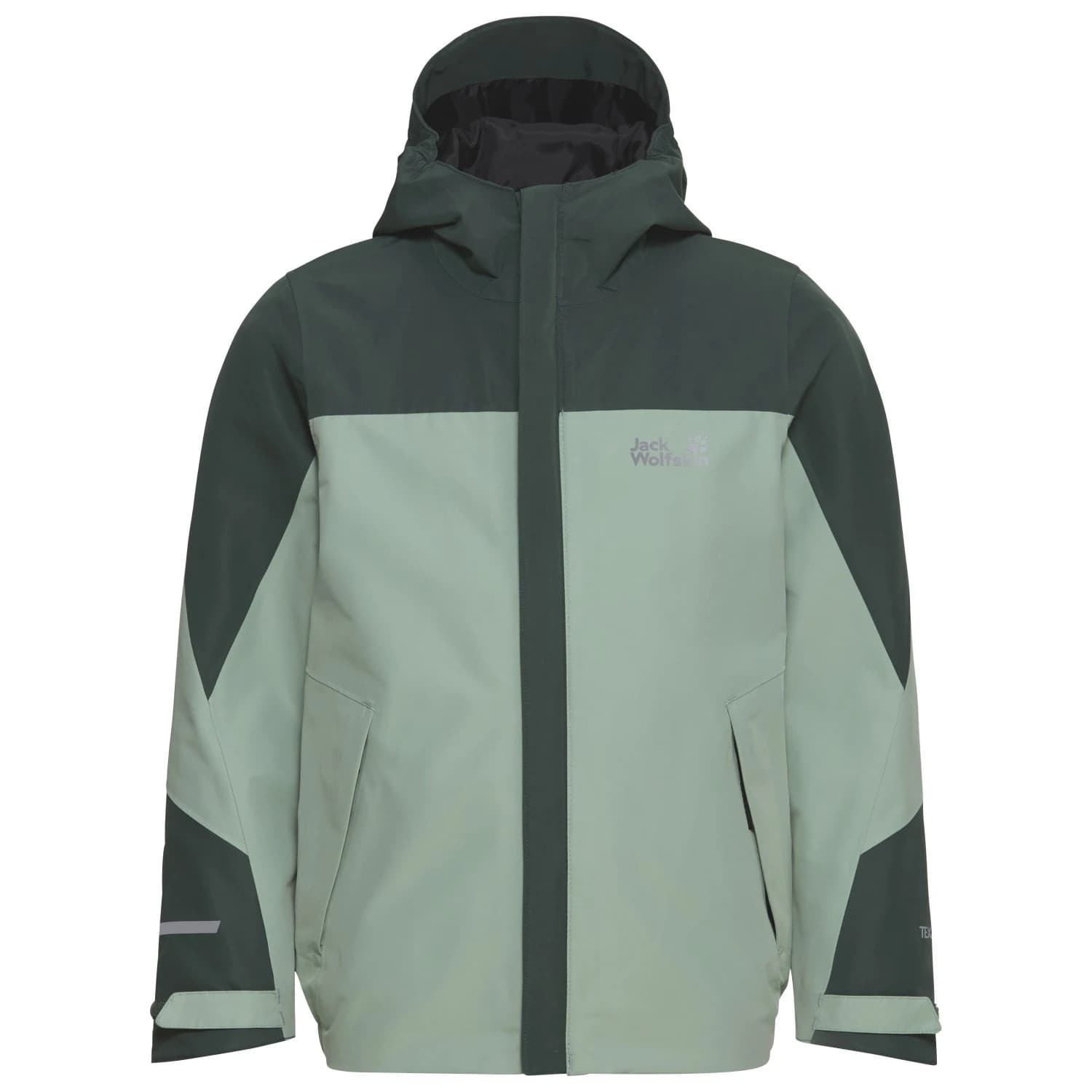 Детско водоустойчиво яке Jack Wolfskin Kid's Trailventure 2L Jacket Waterproof jacket - Green Zinnia