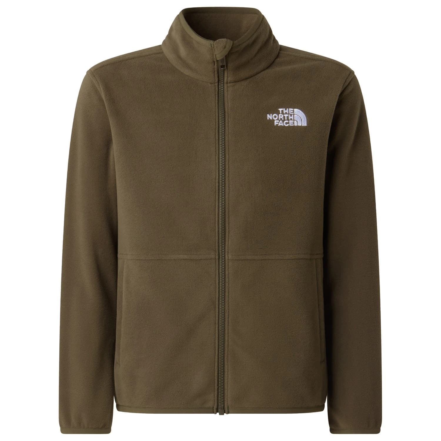 Детско поларено яке The North Face Kid's Teen Glacier Full Zip In Jacket Fleece jacket - New Taupe Green