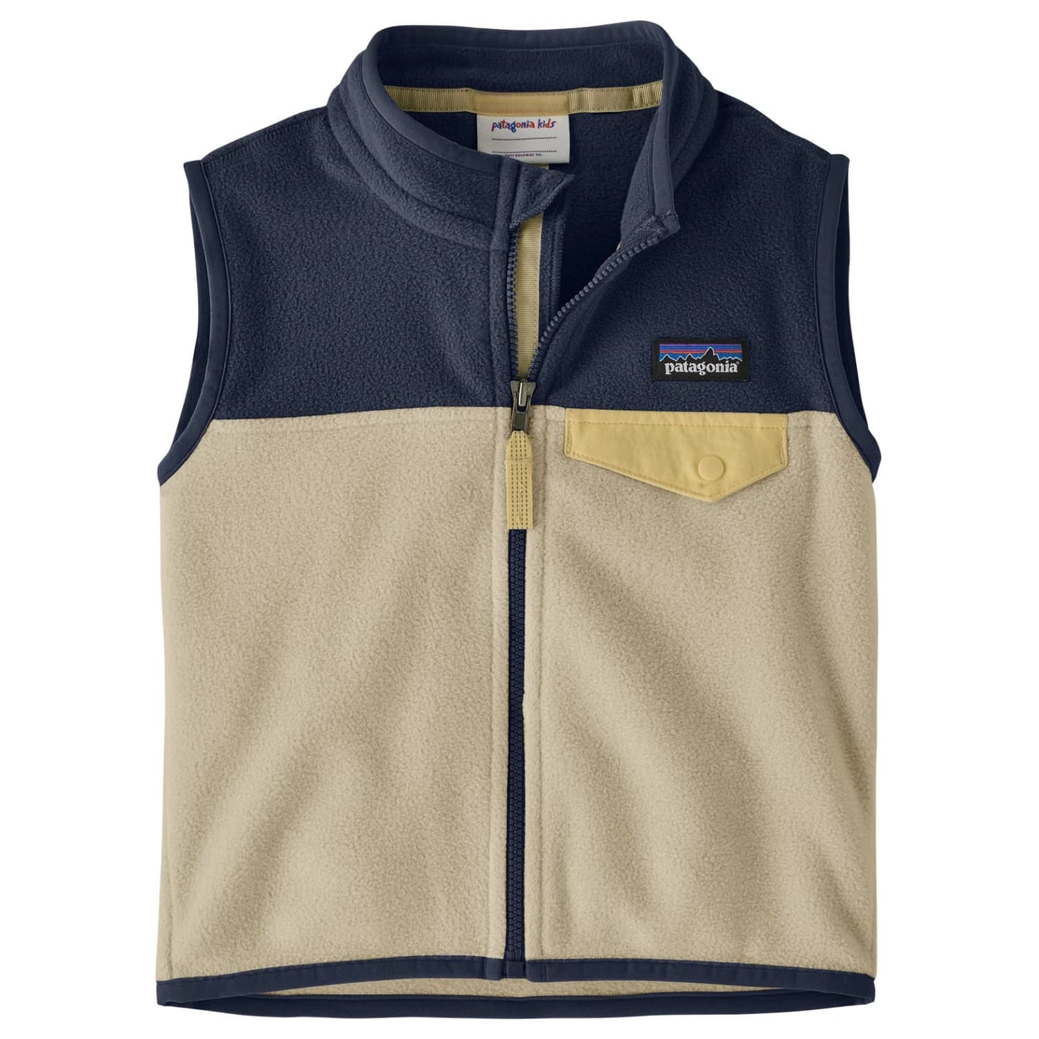 Поларен елек Patagonia Baby's Micro D Snap-T Vest Fleece vest - Weathered Stone
