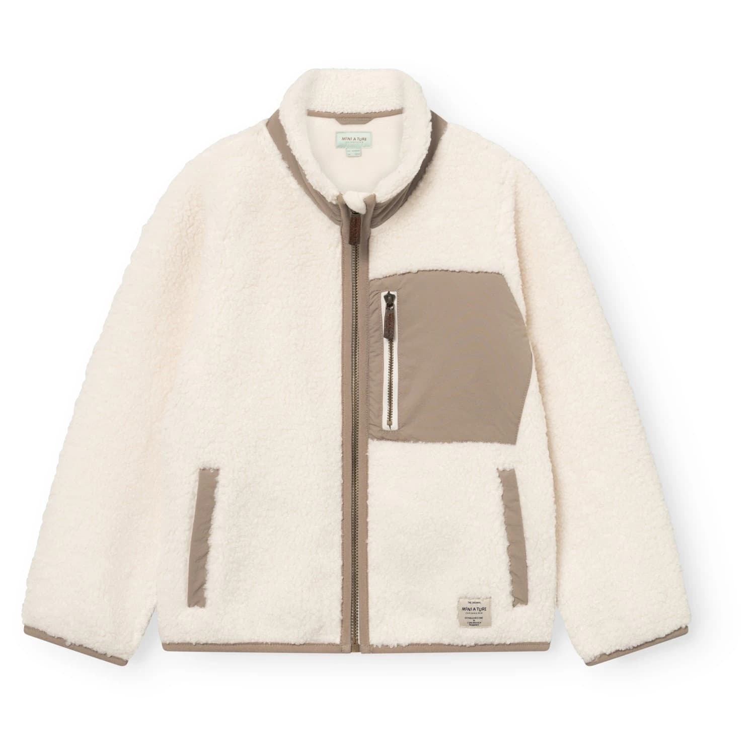Детско поларено яке Mini A Ture Kid's Matalinur Fleece jacket - Angora Cream