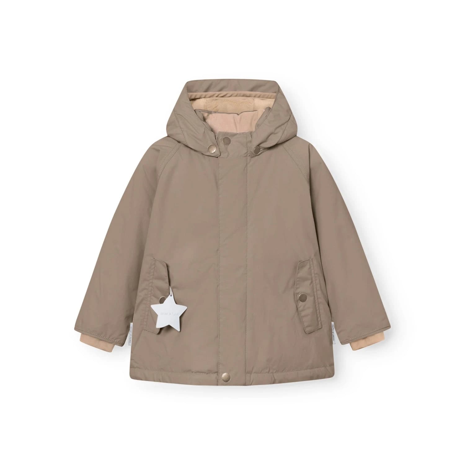 Детско зимно яке Mini A Ture Kid's Matwally Winter jacket - Grey Brown