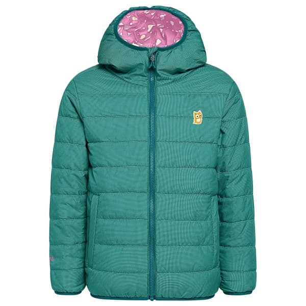 Детско синтетично яке Namuk Kid's Glow Wendbare Primaloft Jacke Underground Synthetic jacket - Jade Green / Taffy