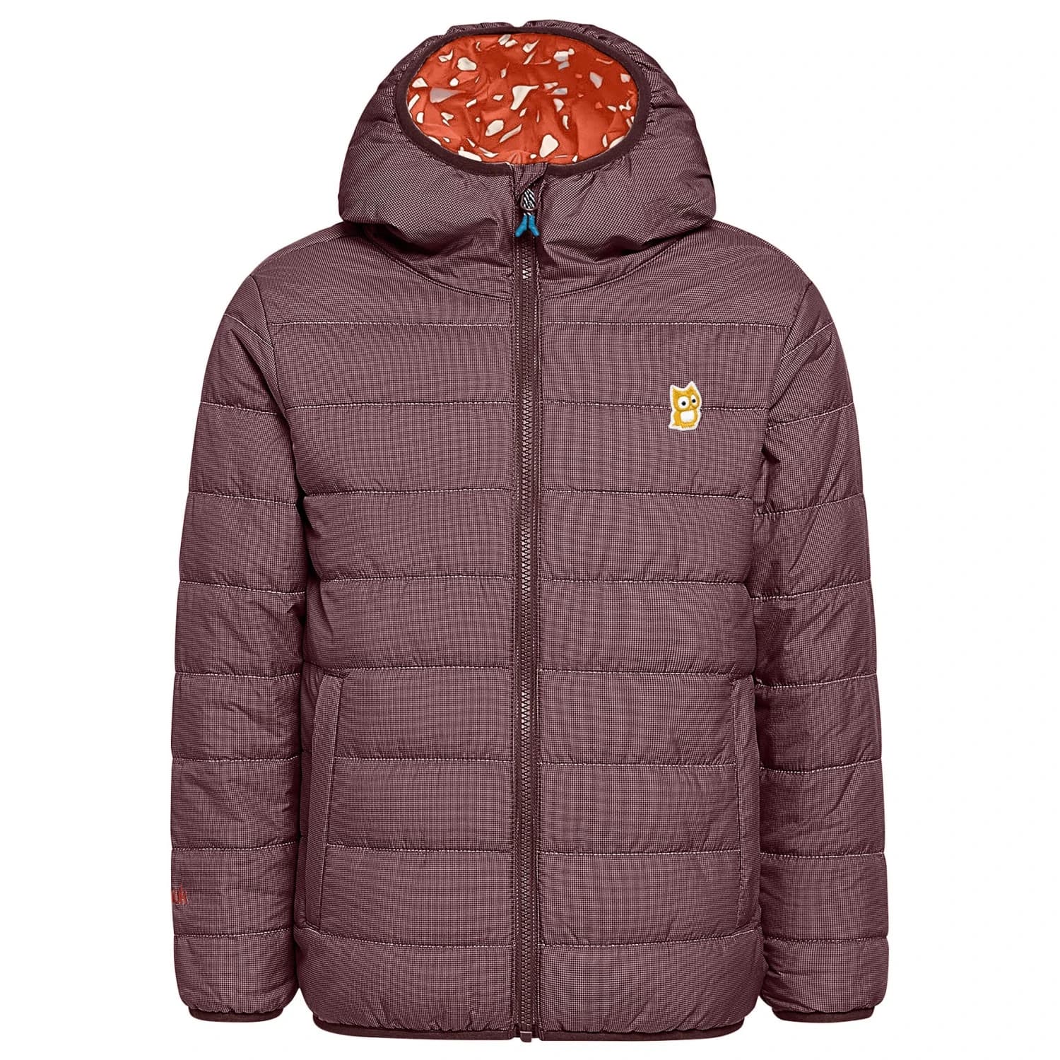 Детско синтетично яке Namuk Kid's Glow Wendbare Primaloft Jacke Underground Synthetic jacket - Mulberry / Amber