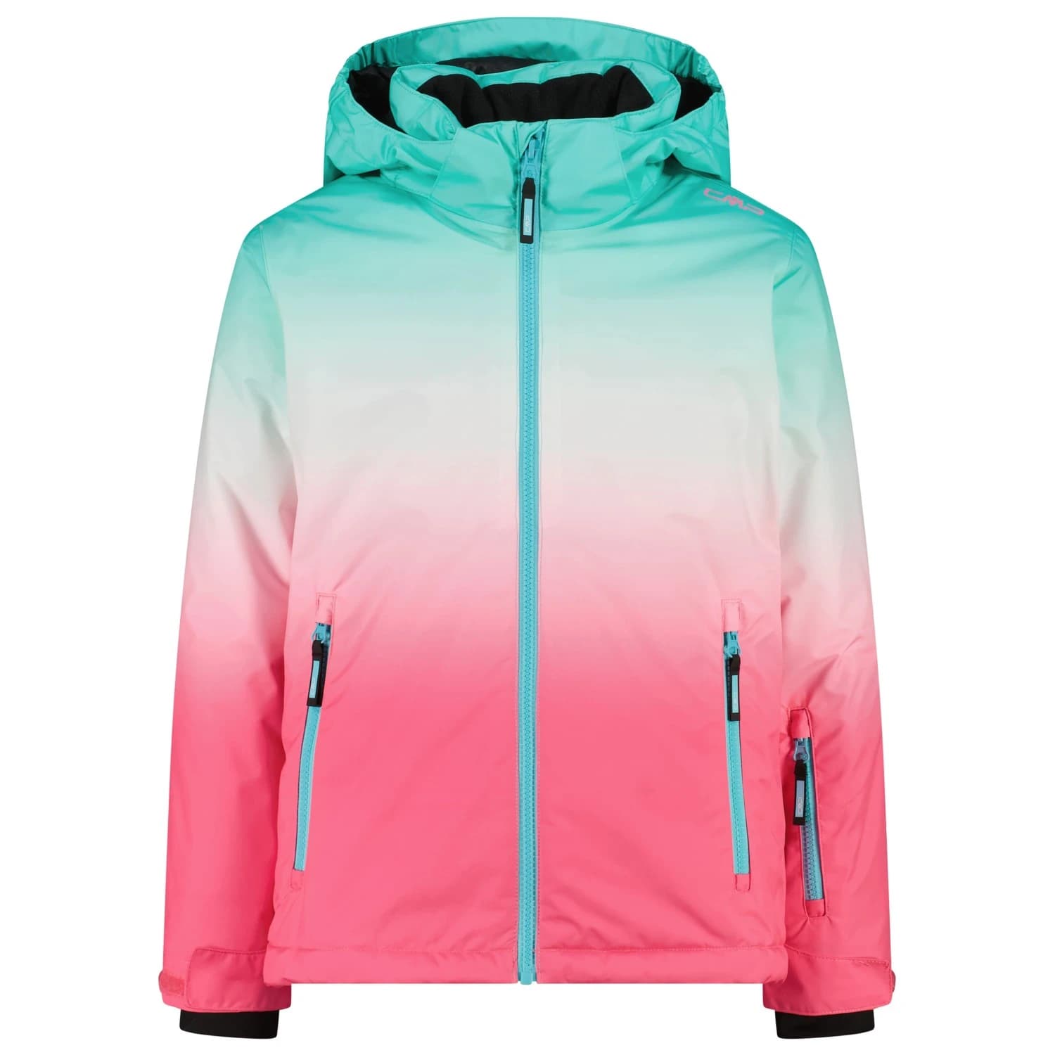 Ски яке CMP Girl's Jacket Snaps Hood 36W0775 Ski jacket - Aquarius