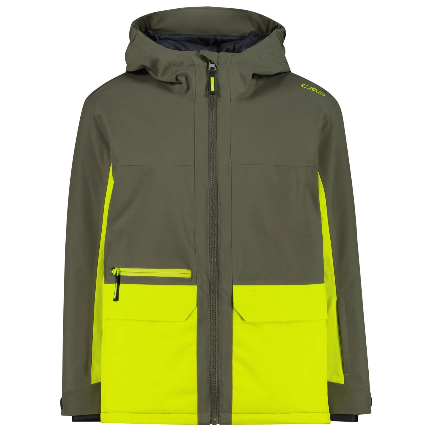 Детско ски яке CMP Kid's Jacket Fix Hood 36W0714 Ski jacket - Olive