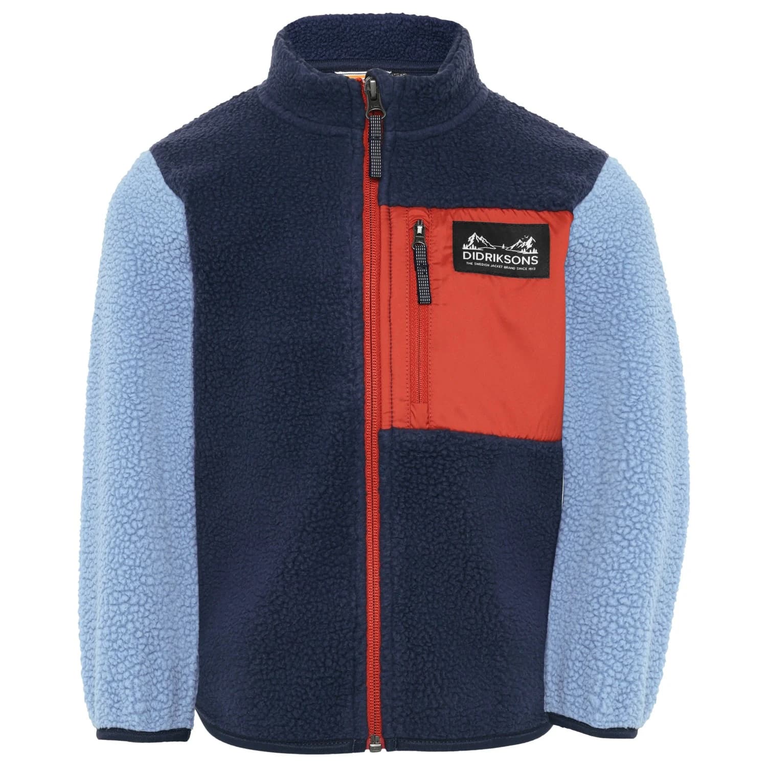 Детско поларено яке Didriksons Kid's Anten Full-Zip Fleece jacket - Winter Blue