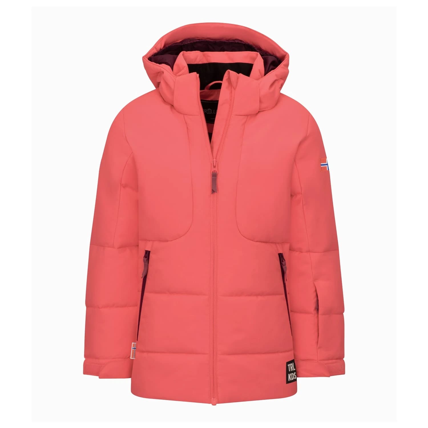 Детско ски яке Trollkids Girl's Rauland Jacket XT Ski jacket - Pink Salmon