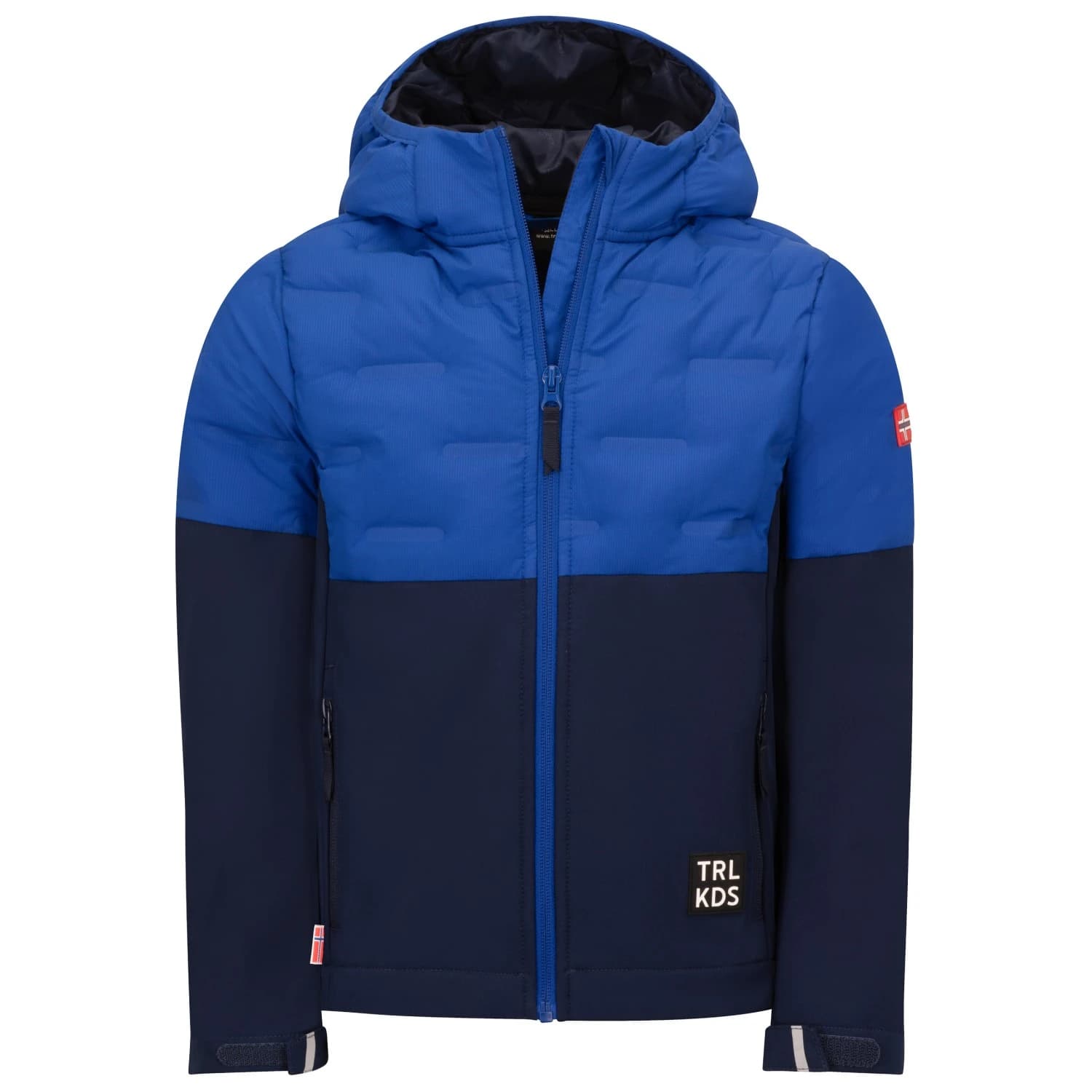 Детско софтшел яке Trollkids Kid's Helgeland Jacket Softshell jacket - Royal Blue / Navy