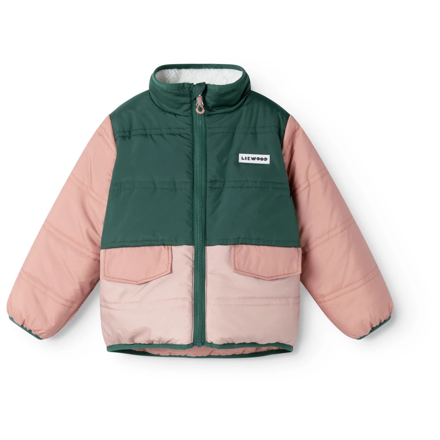 Детско синтетично яке LIEWOOD Kid's Franka Reversible Synthetic jacket - Pale Tuscany Multi Mix