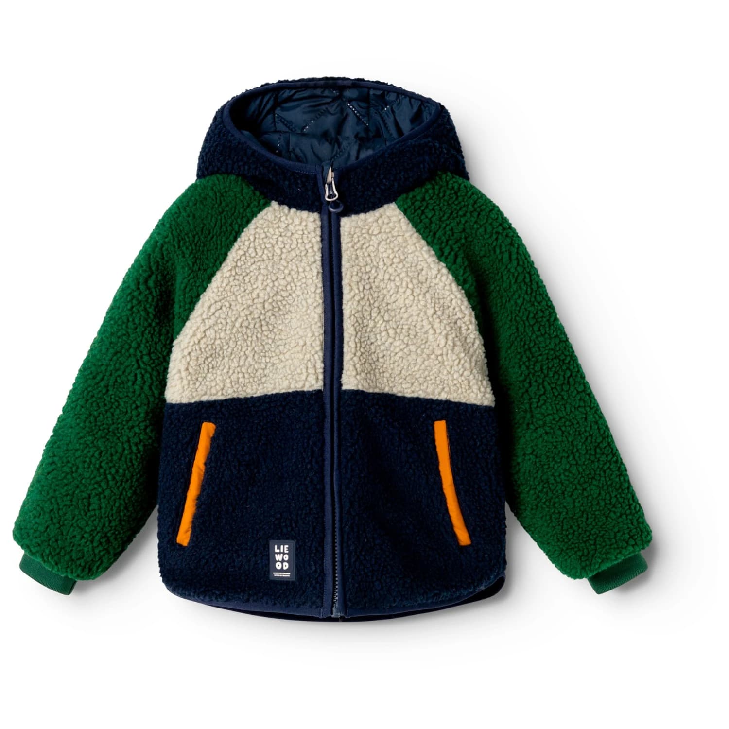 Детско поларено яке LIEWOOD Kid's Jackson Reversible Casual jacket - Garden Green Multi Mix