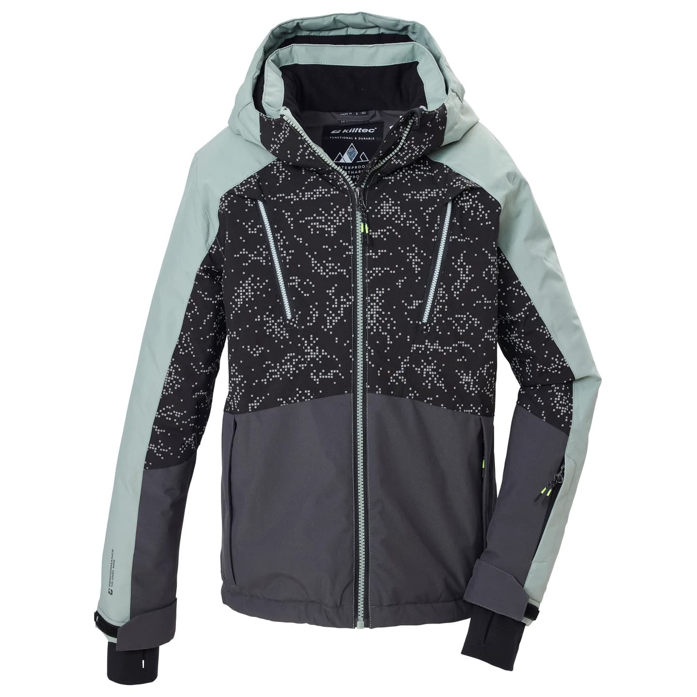 Ски яке killtec Boy's Ksw 208 Ski Jacket - Pale Green
