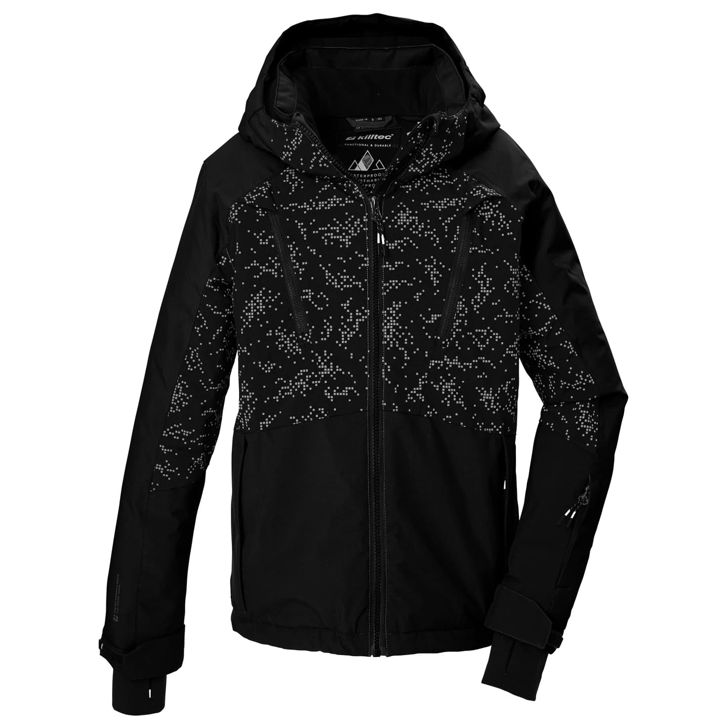 Ски яке killtec Boy's Ksw 208 Ski Jacket - Schwarz